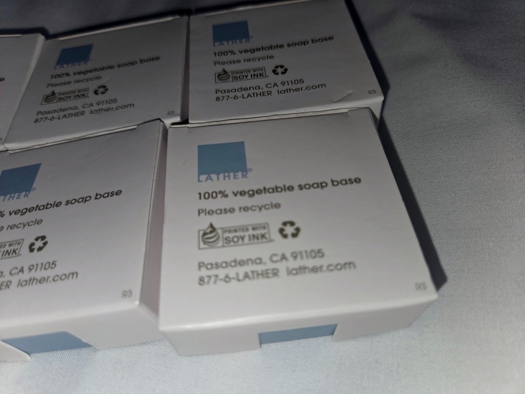 6 Boxes /Bars NEW LATHER Modern Apothecary Exfoliating Body Soap 45 g 1.6 oz