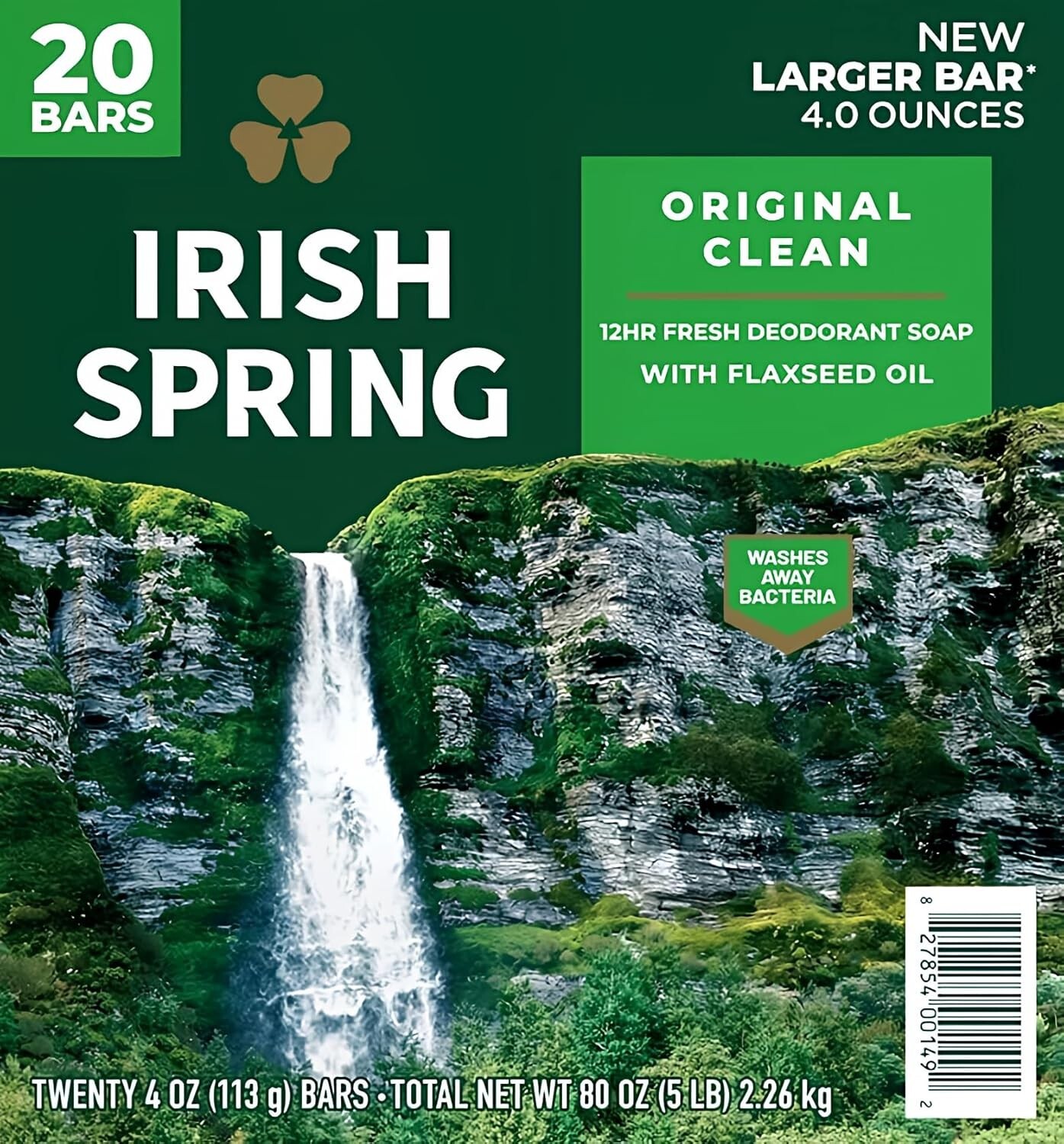 Irish Spring Bar Soap, Original Clean (4 oz., 20 ct.) Great Price