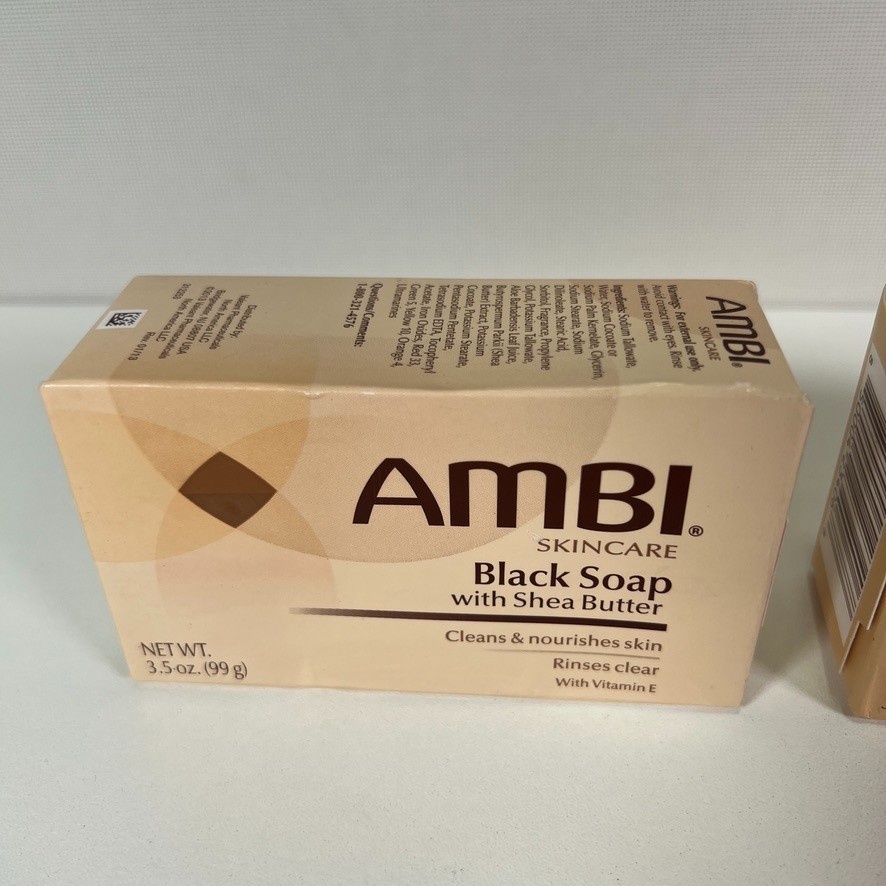 AMBI Cocoa Butter, Black Body Soap Complexion Cleansing Bar Bath Lot of (5x)