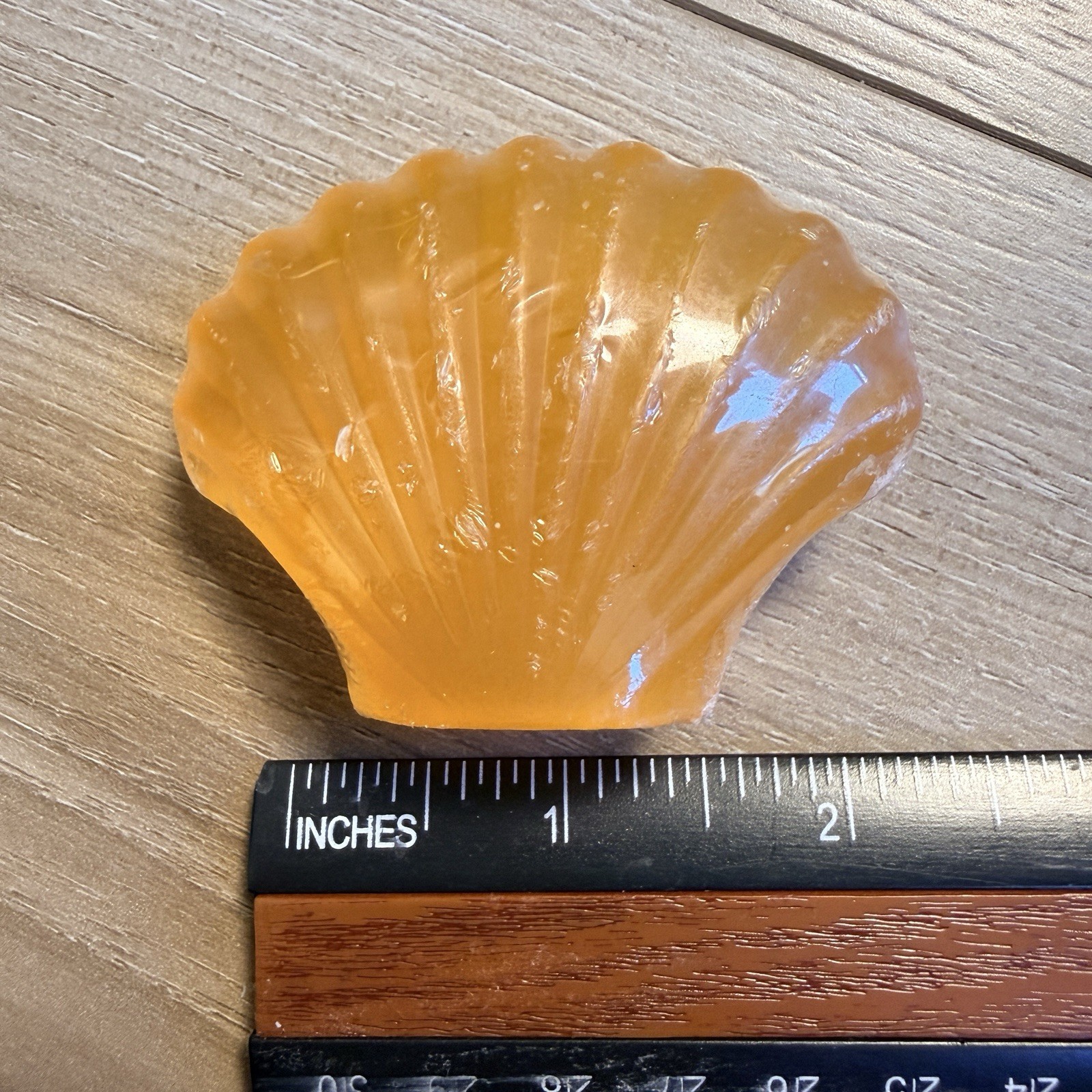 Taylor of London Fine Soap Seashell Shaped Guest Bar Amber Orange New