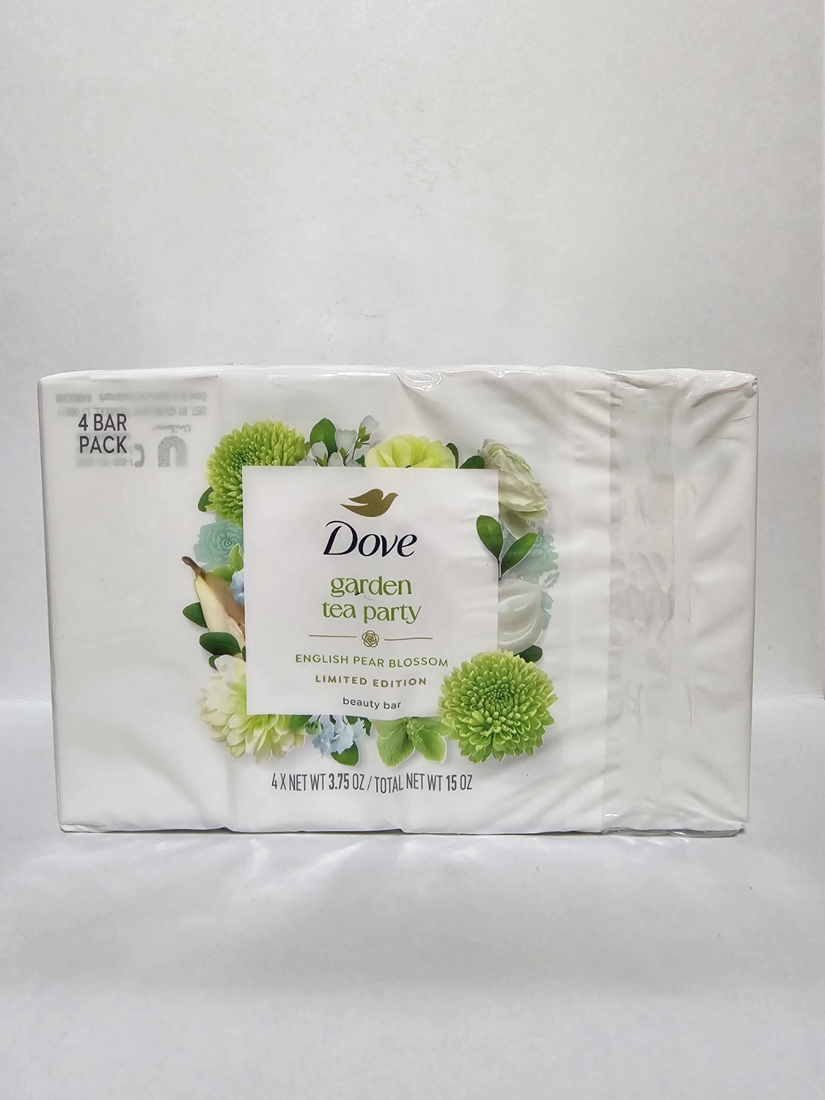 Dove Beauty Bar English Pear Blossom 4 Bars 3.75 oz Limited Edition NEW