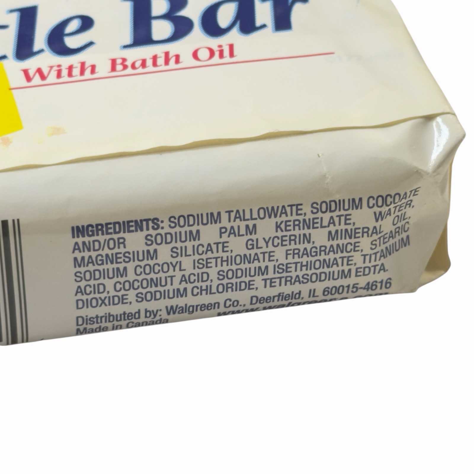 Vintage Walgreens Mild Soap Gentle Bar With Bath Oil (2x 4.5oz Bars)