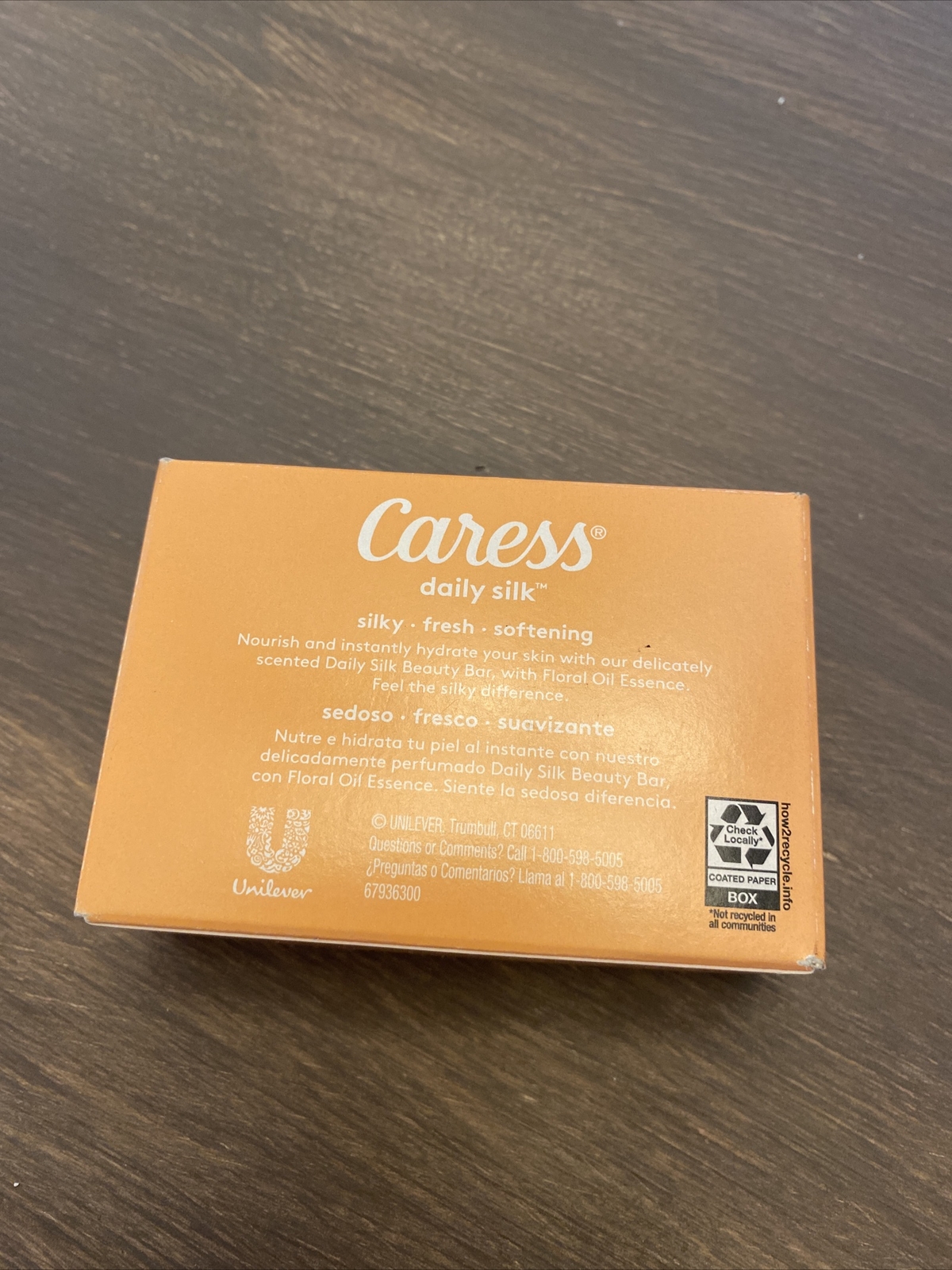 Caress Daily Silk White Peach & Orange Blossom Floral Bath Bar Soap 3.15 Oz