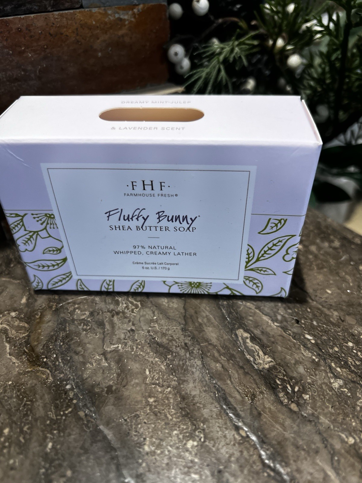 FHF Farmhouse Fresh Fluffy Bunny Shea Butter 6 oz Bar Soap