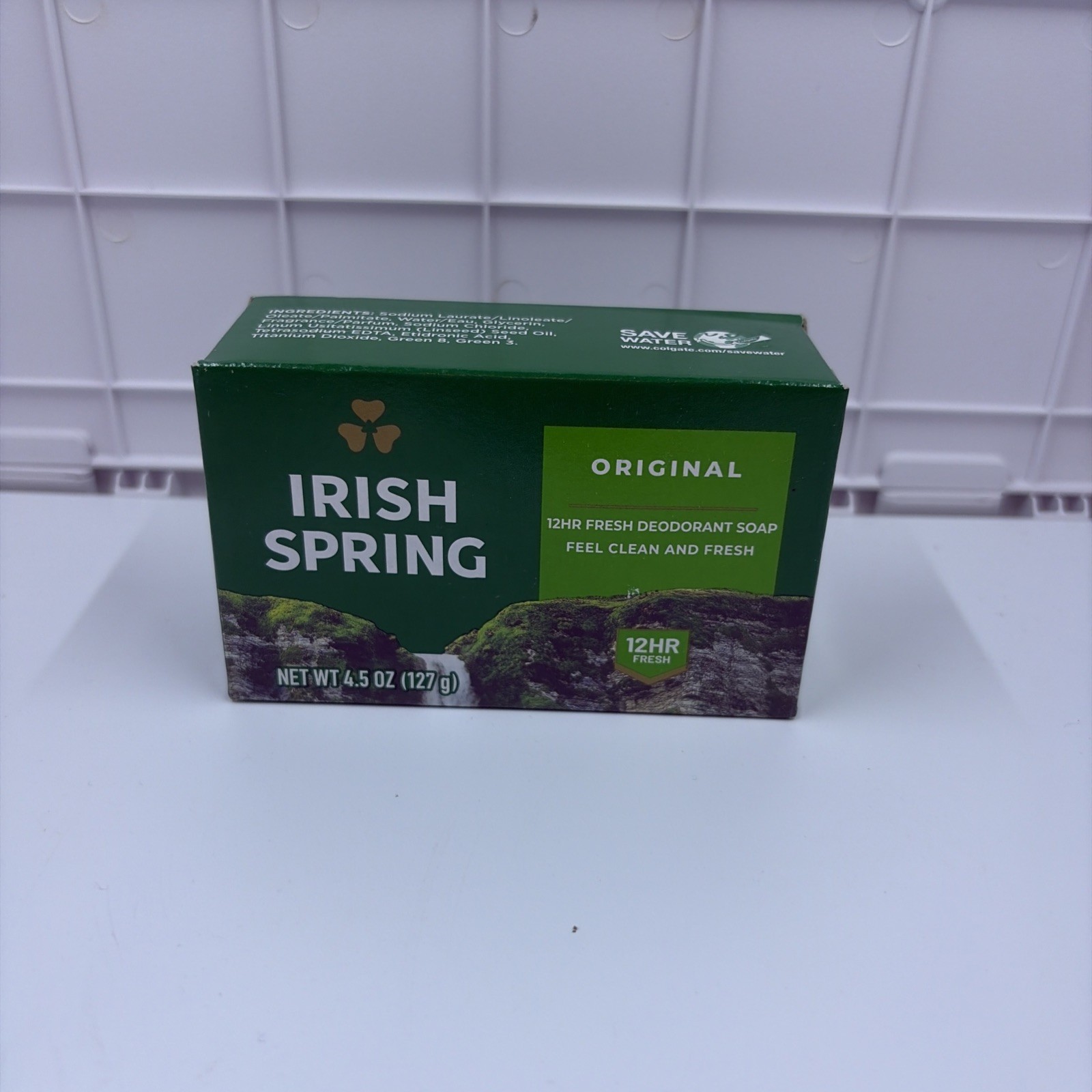 Irish Spring Original Clean 12HR Fresh Deodorant Soap 4.5 OZ (127g)