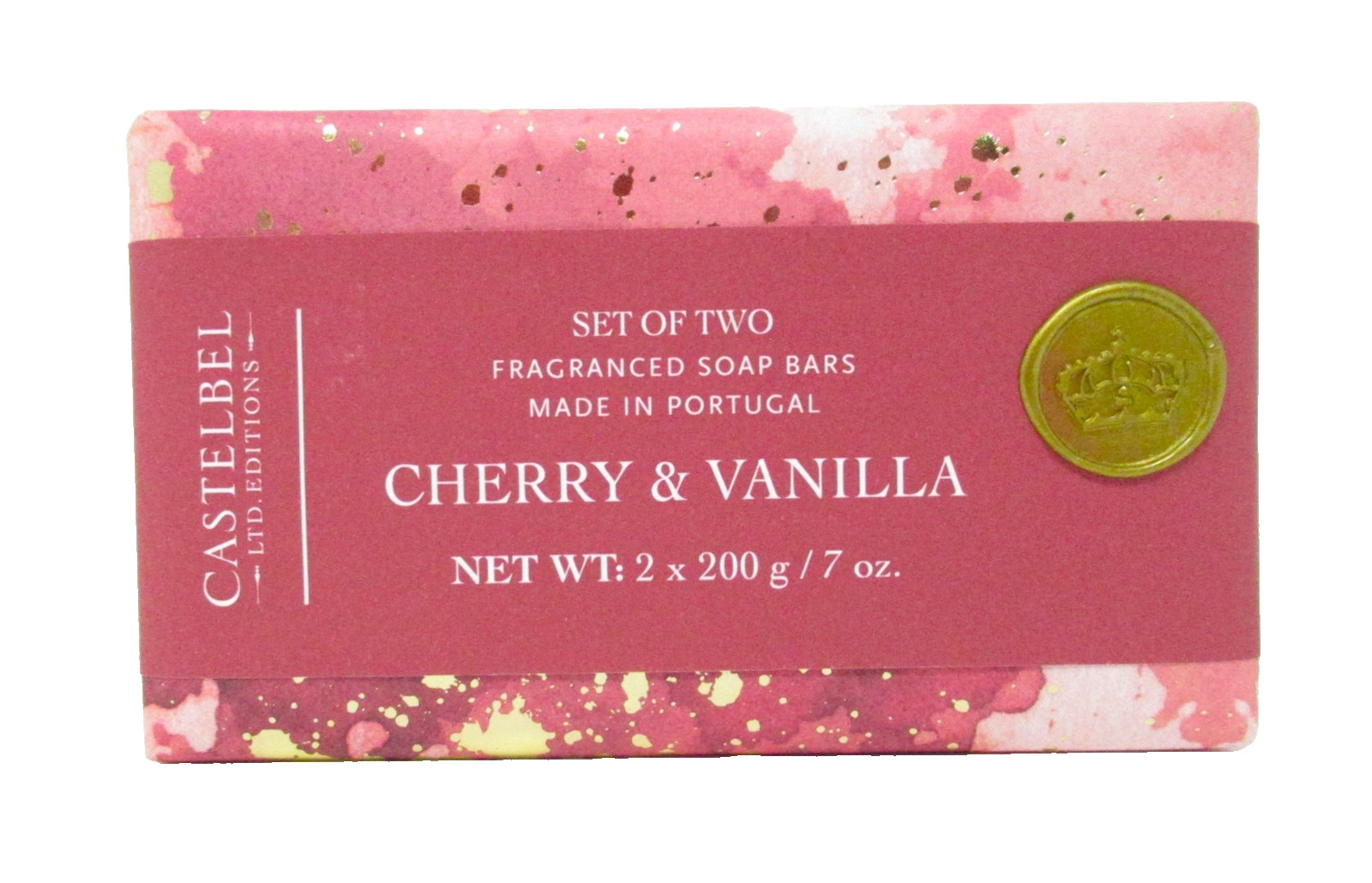 Castelbel Luxury Bath Bar Soap 2 Pack Cherry Vanilla scented LTD Editions
