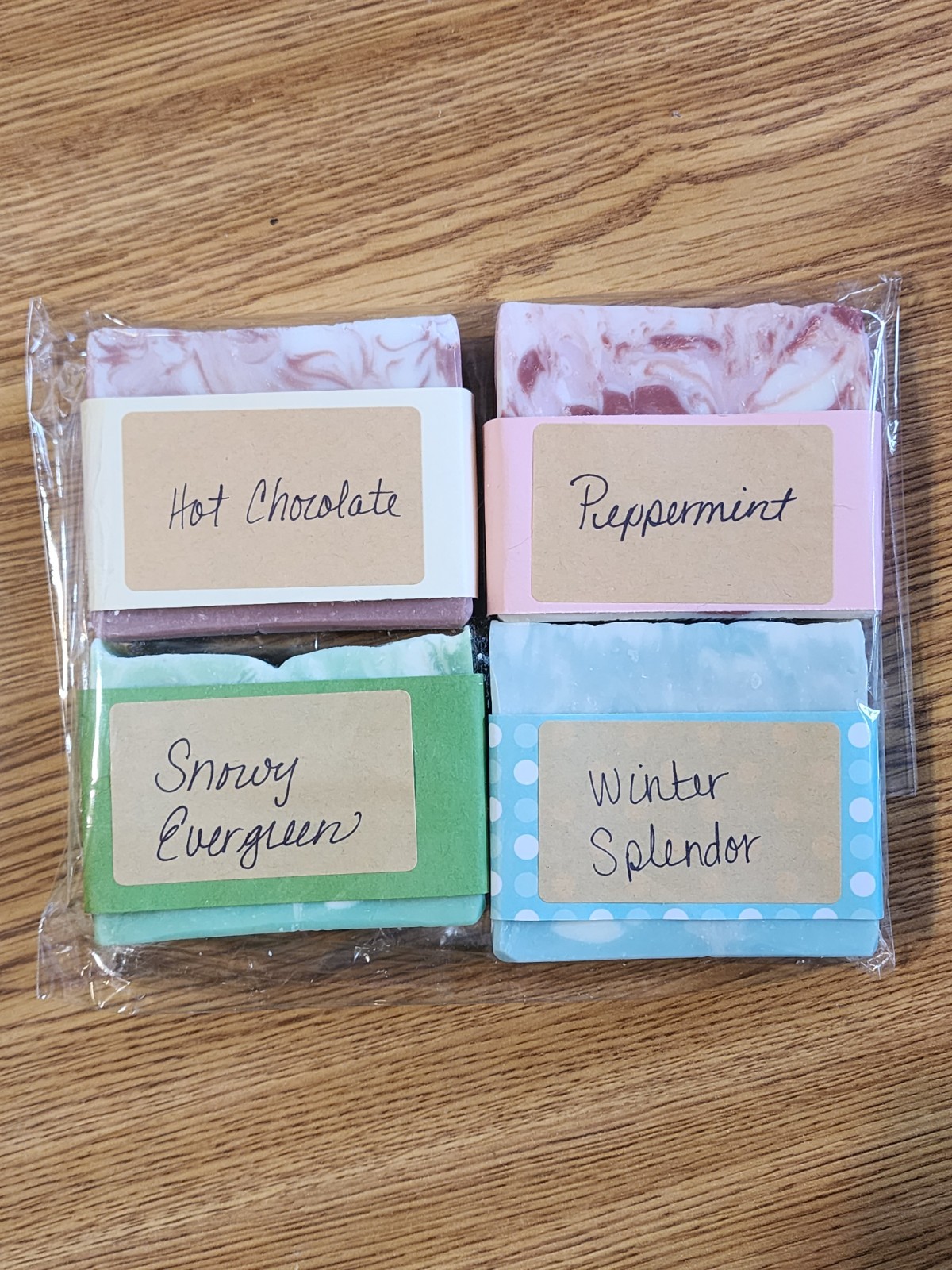 4 Pack Natural Homemade Soap Made With Coconut Oil And Olive Oil