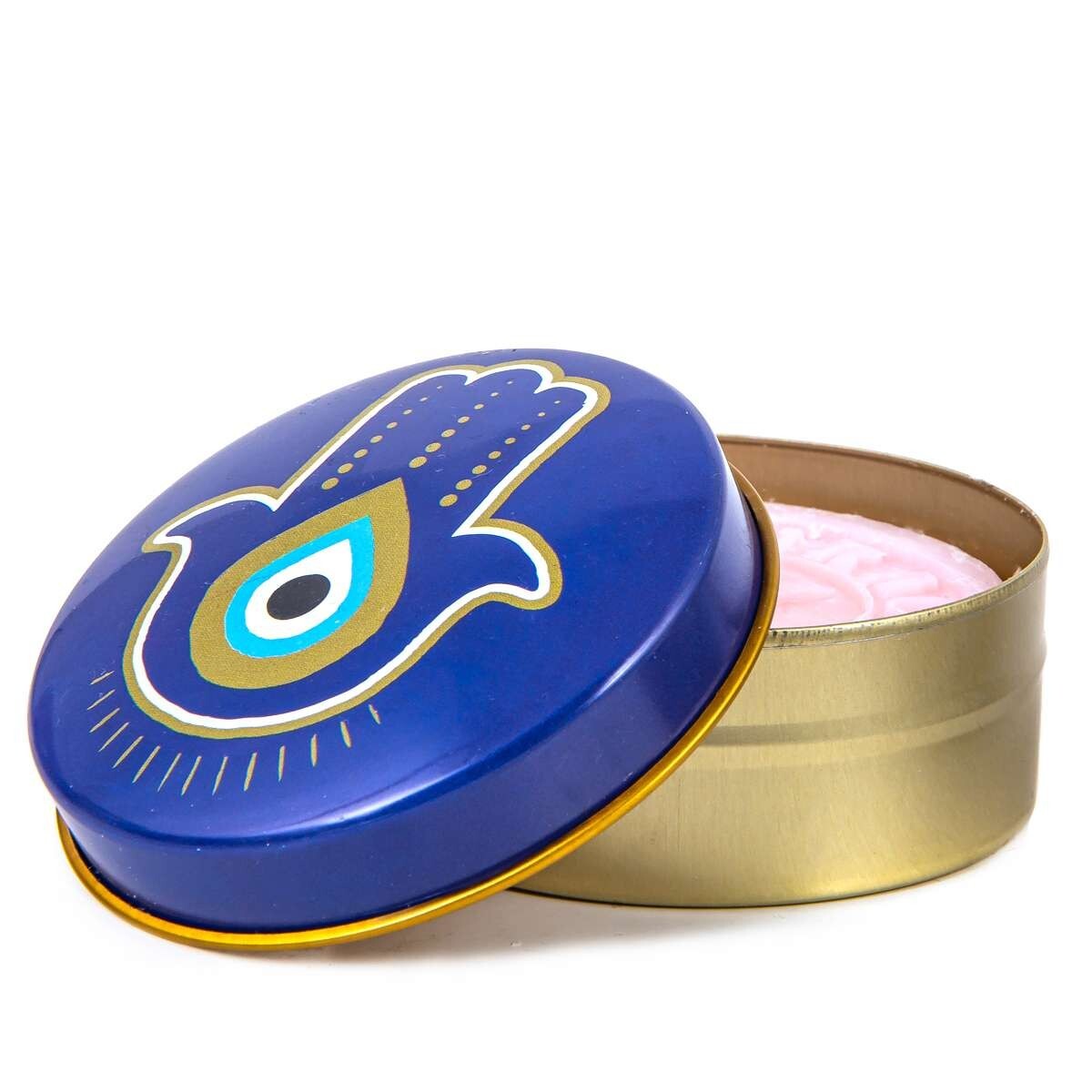 Evil Eye Olive Oil Soap in Metal Tin