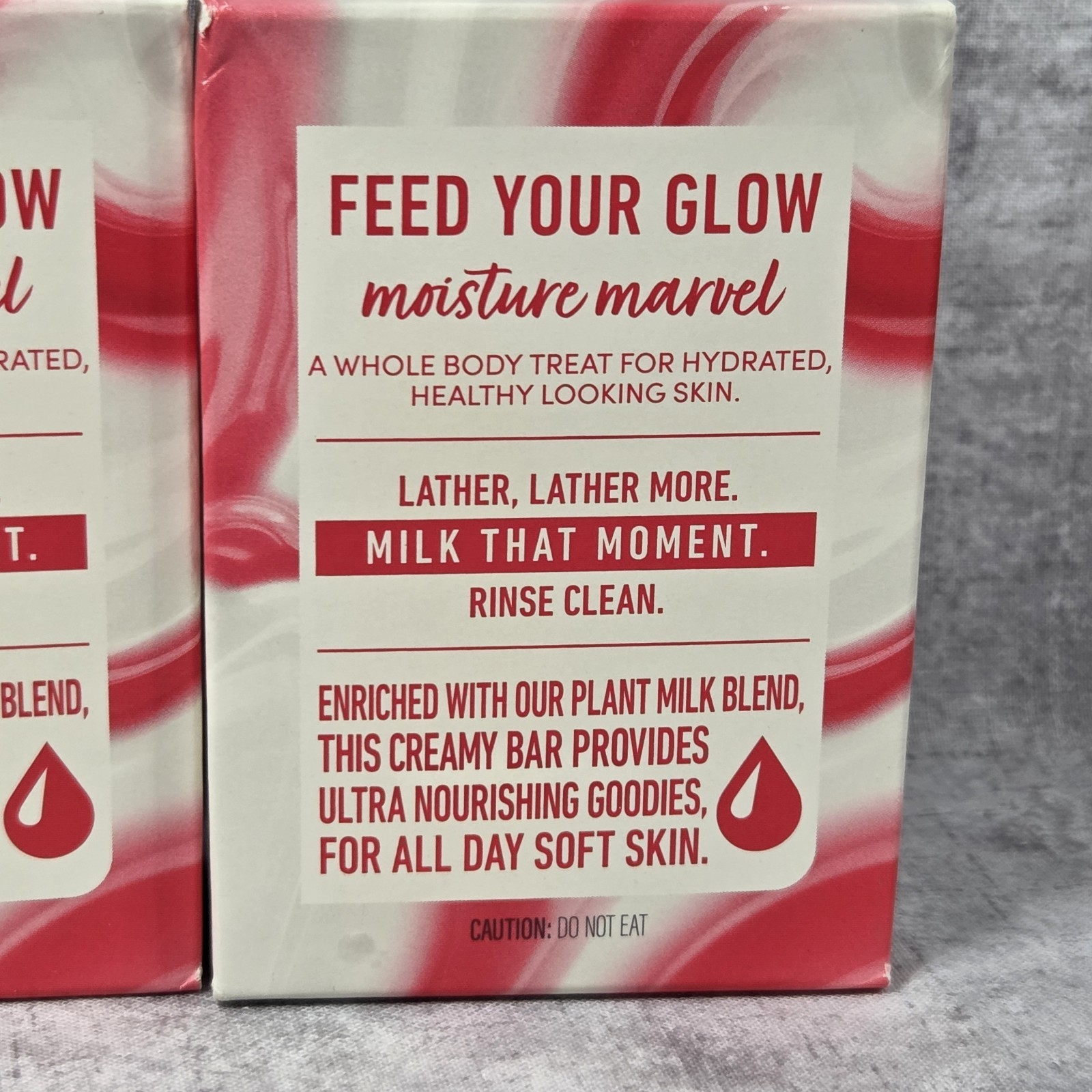 LOT OF 2 Dove Moisture Oat Milk & Berry Brulee Plant Milk Bar Soap 5 oz