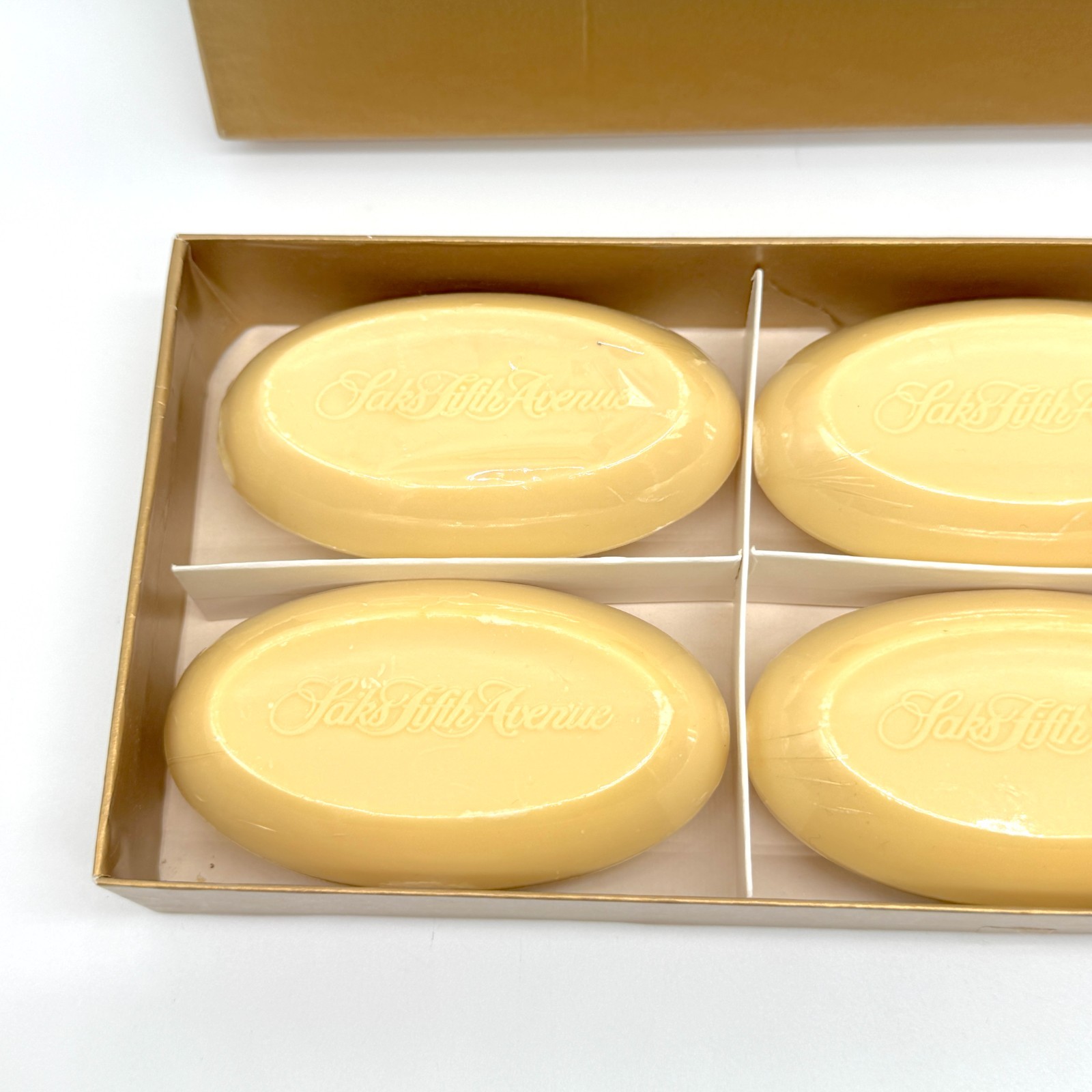 VTG Saks Fifth Avenue Fragrance 6 Soap Bars 21 oz New Old Stock Made England