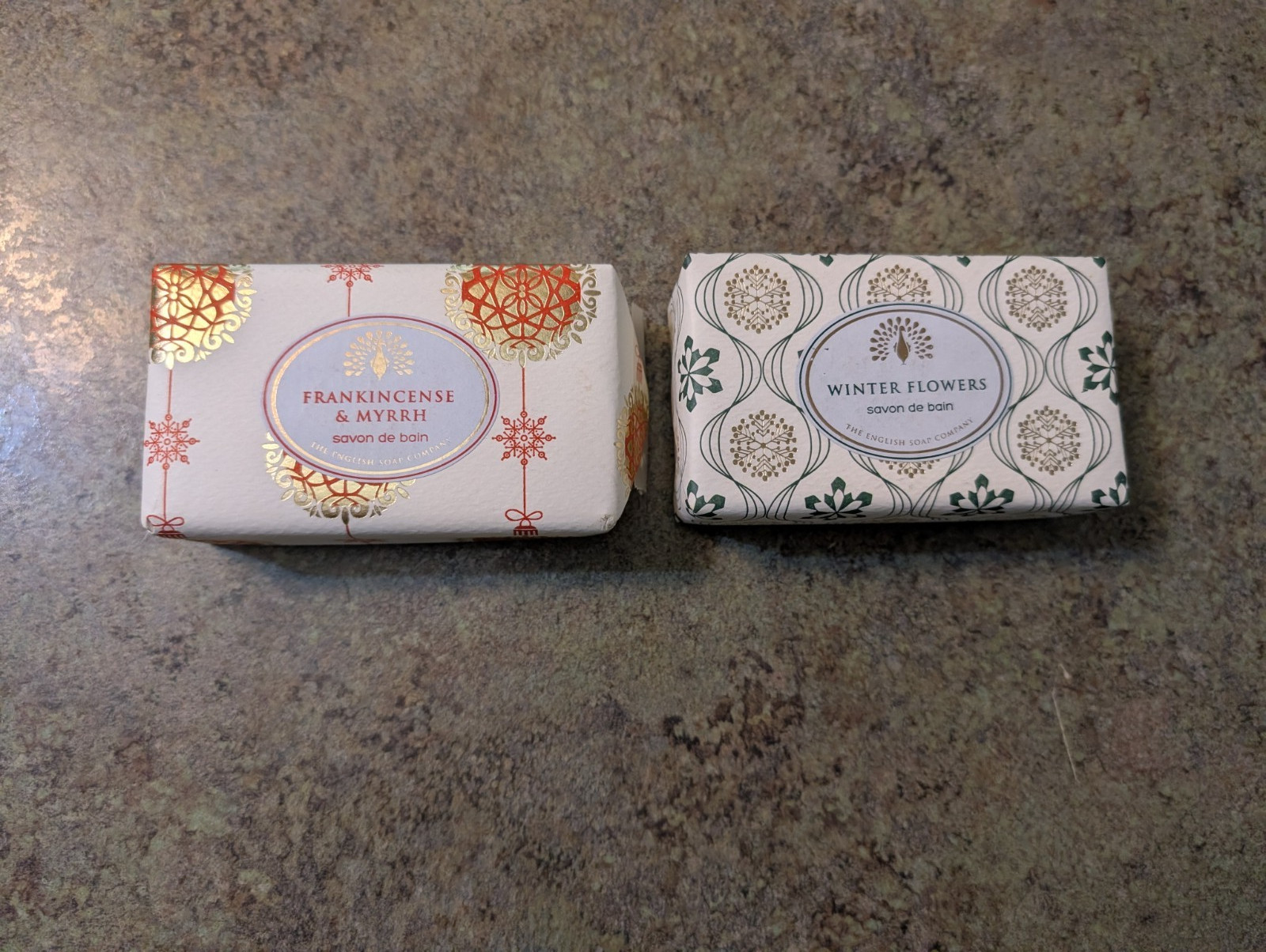 2pc Bath Bar Soap Savon de Bain England 7oz 200g Each NEW SEALED Shea Butter
