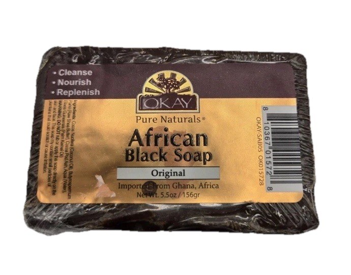 OKAY Pure Naturals African Black Bar Soap Original 5.5 oz Lot Of 2