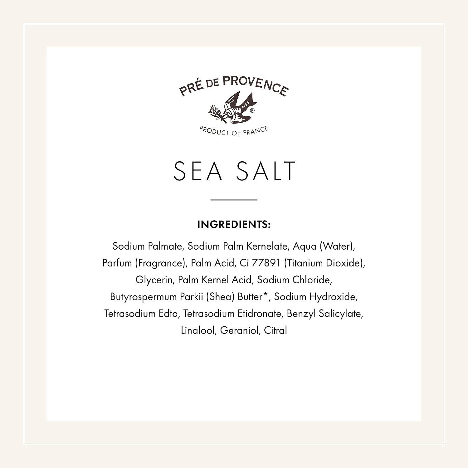 Organic Shea Butter Artisanal Soap – 5.3oz Sea Salt Luxury for All Skin Types