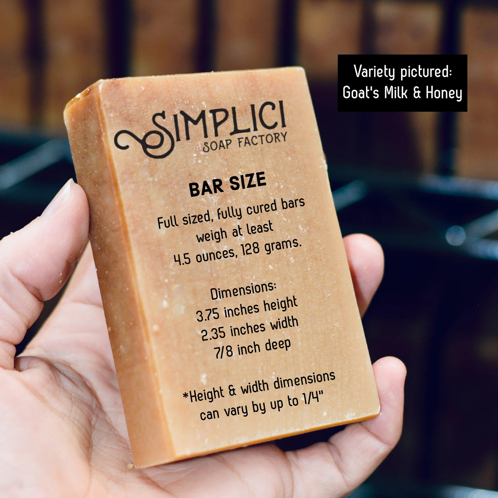 Simplici Natural Bar Soap: Activated Charcoal (smooth, unscented) 7 Bar BULK BOX