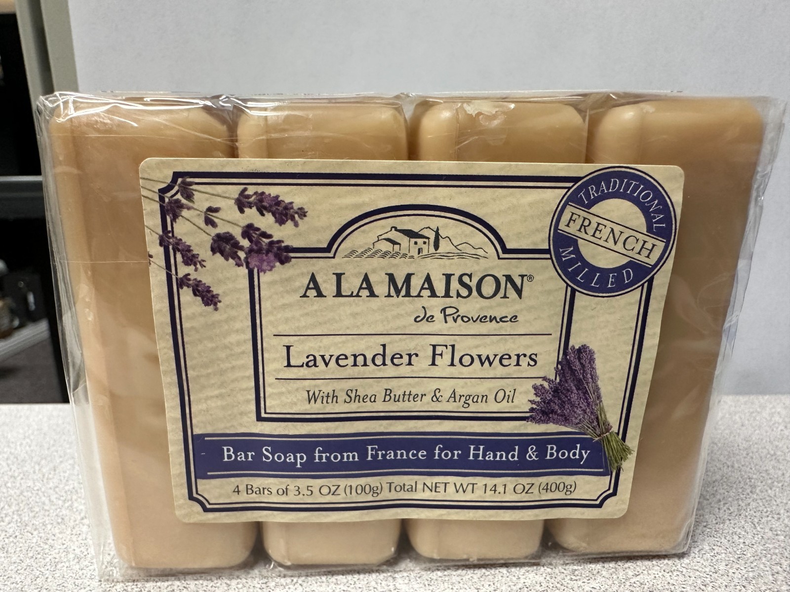 Bar Soap Value Pack Lavender Flowers 4 CT By A La Maison, Shea Butter, France