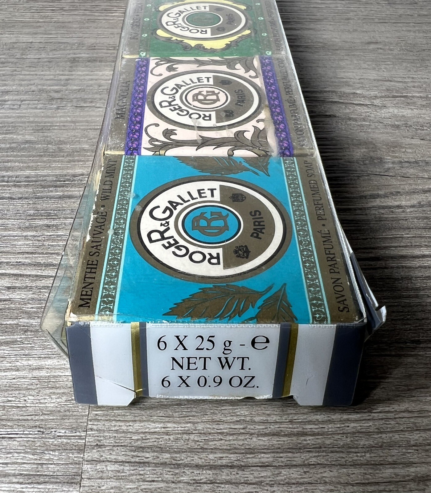 Vintage Roger & Gallet Paris France Set /6 Guest Soaps .9 Oz Each new old stock