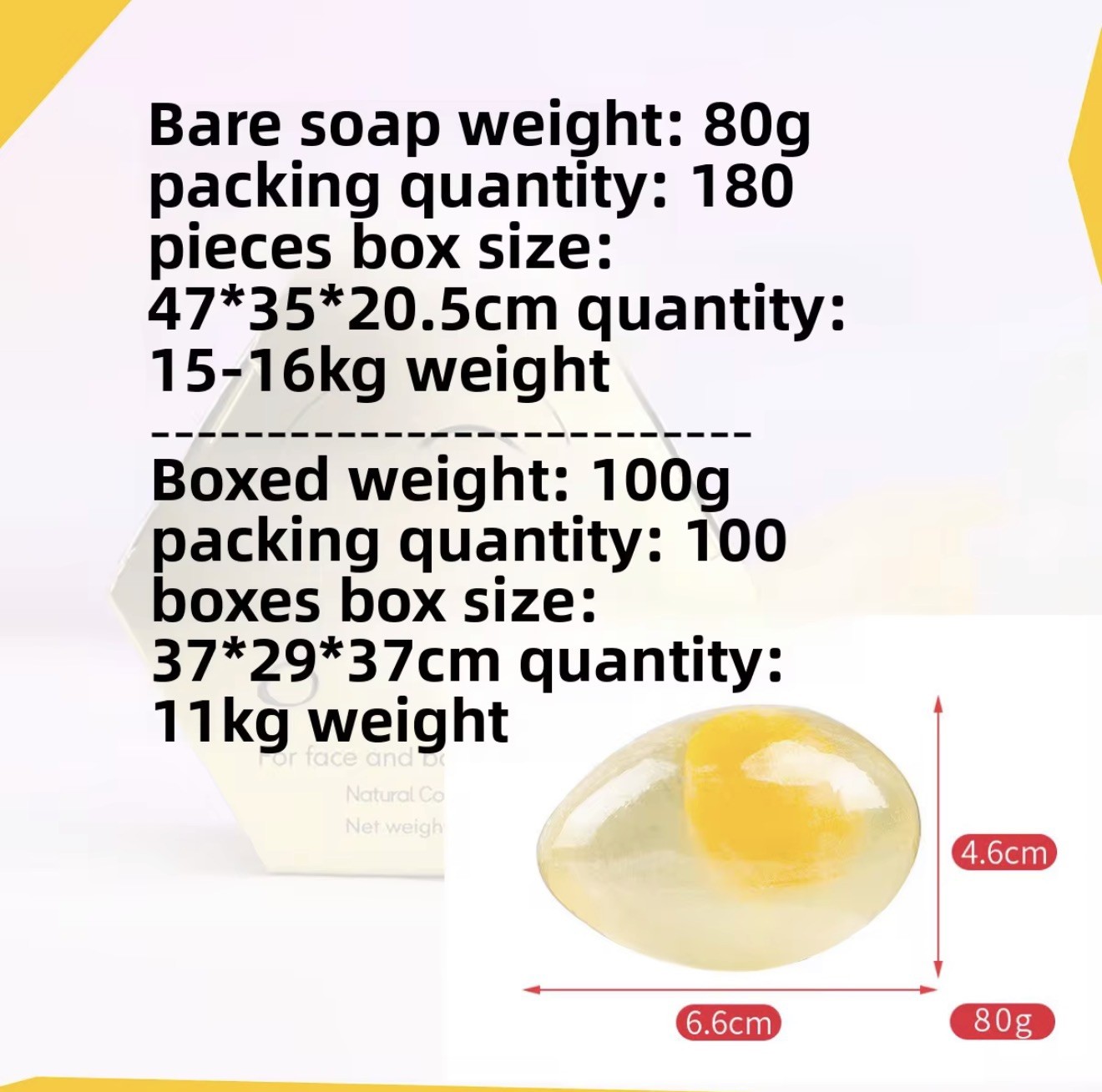 COLLAGEN BRIGHTENING EGG SOAP. 100% ORIGINAL