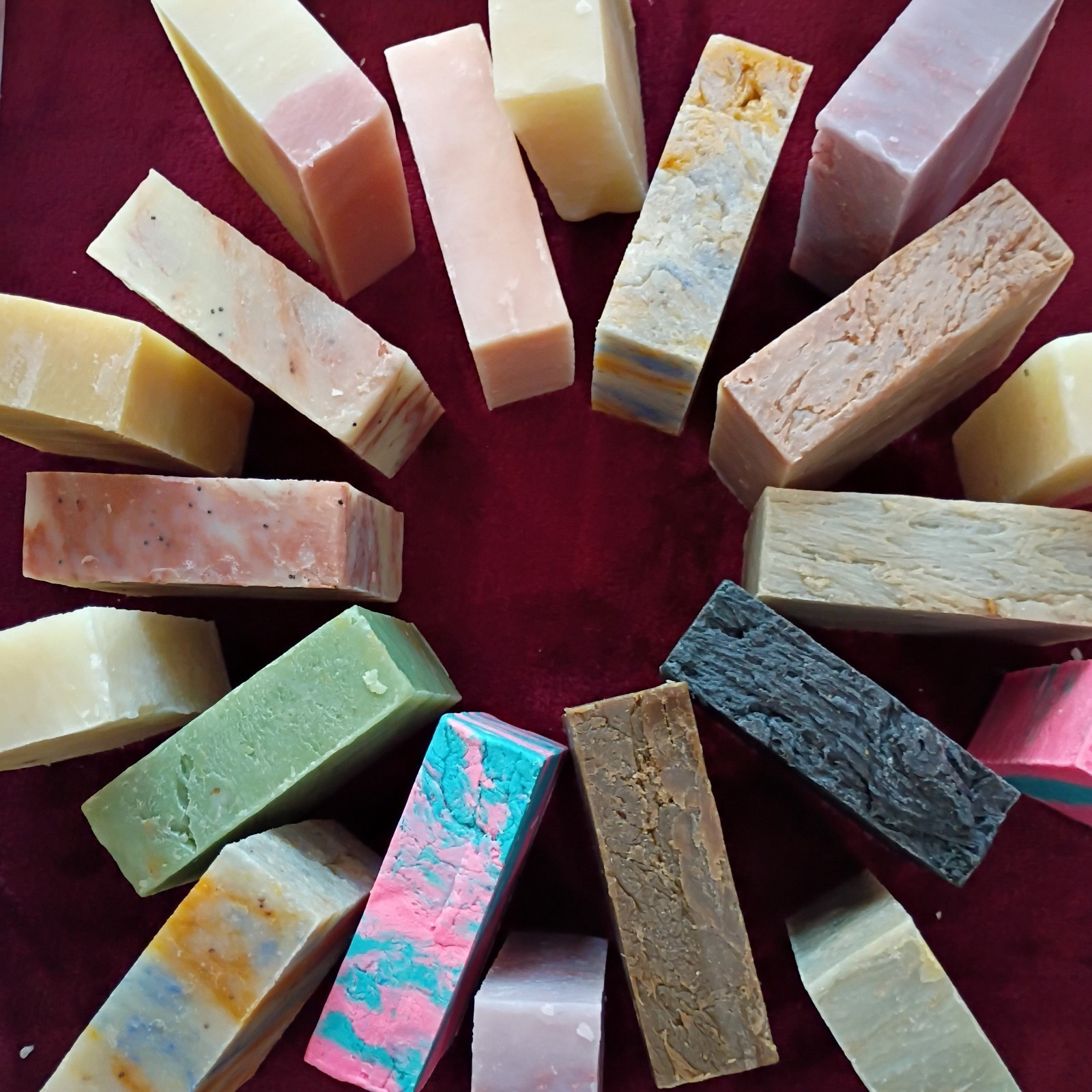 Handmade USA Natural Castile Lye Soap Bars Numerous Varieties Select