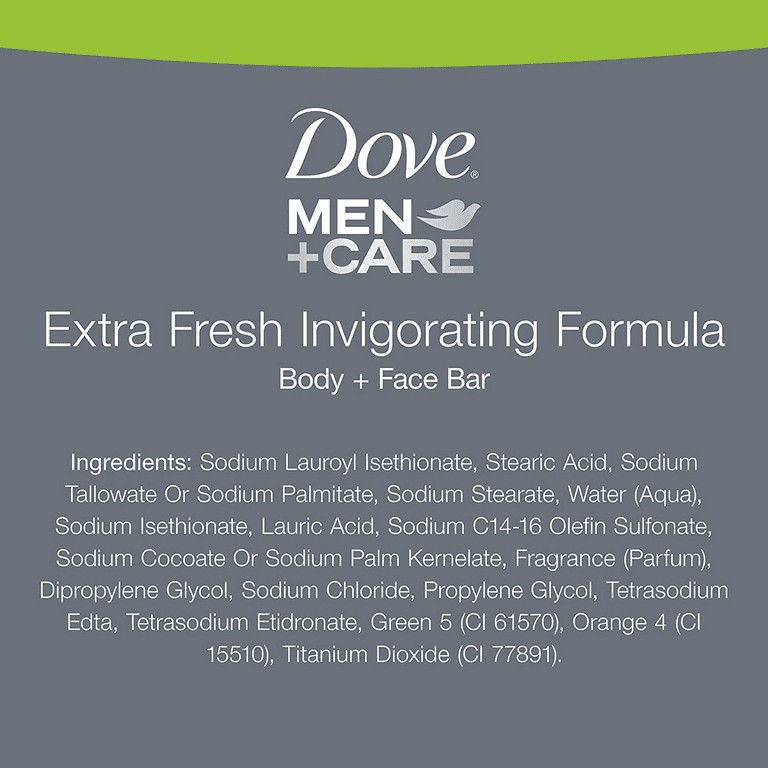 14-Bars Dove Men+Care Bar 3in1 Cleanser for Body, Face & Shaving to Clean 3.75oz