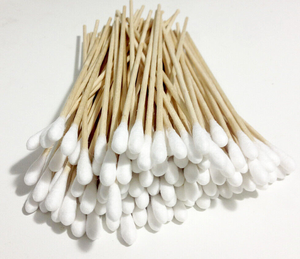 500 Pc Cotton Swab Applicator Q-tip Swabs 6″ Extra Long Wood Handle Cleaning New