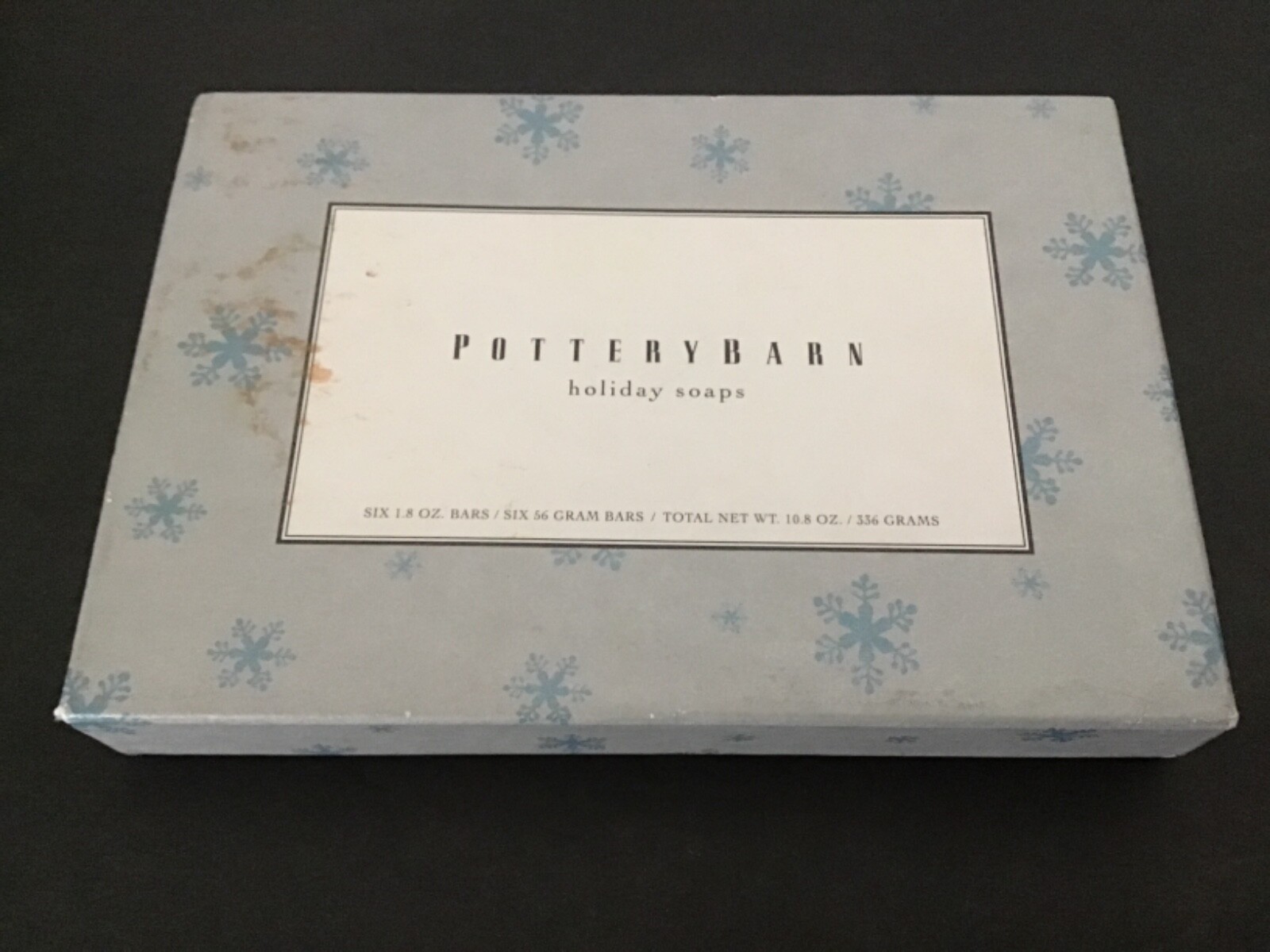 Pottery Barn 6 1.8 Oz. Bars Sage & Olive Oil Soaps New In Box
