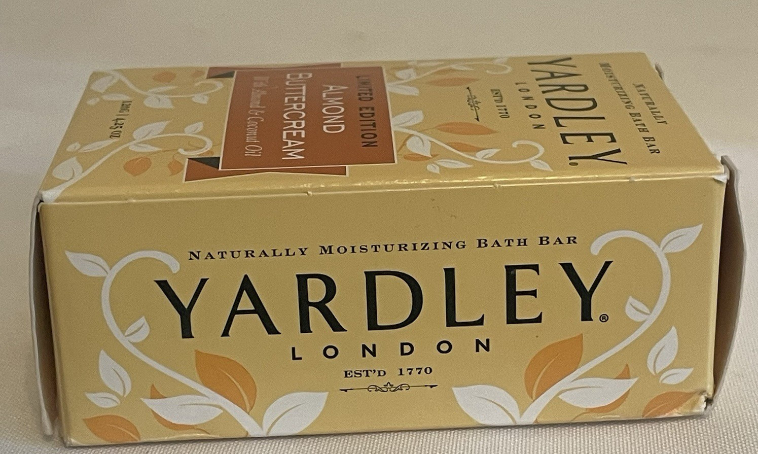 Yardley London Almond Buttercream Naturally Moisturizing Bath Bar 4.25 oz