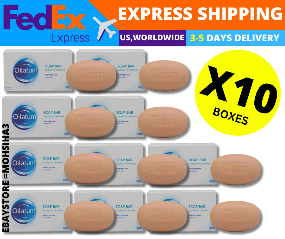 OILATUM Bar SOAP For Dry Skin 100g Gently Cleanses Moisturizes ( 10 Box )