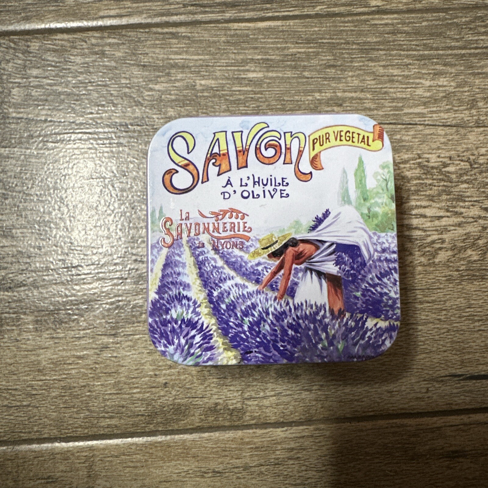 la Savonnerie de Nyons Lavande Soap in a Tin 3.5 OZ