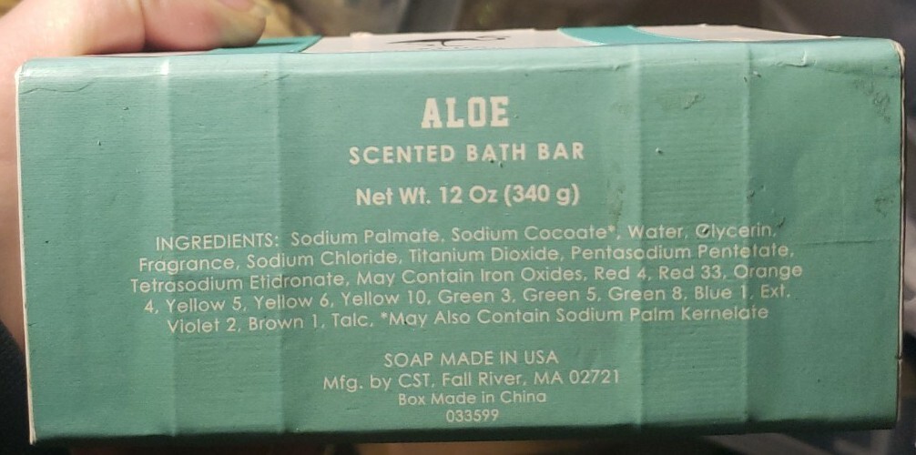 CST Aloe Scented 12 Oz. Bath Bar NEW In Gift Box