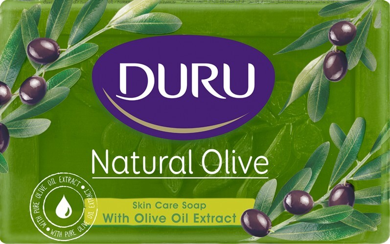 DURU NATURAL OLIVE OIL BAR CASTILE BATH SOAP 4 BARS