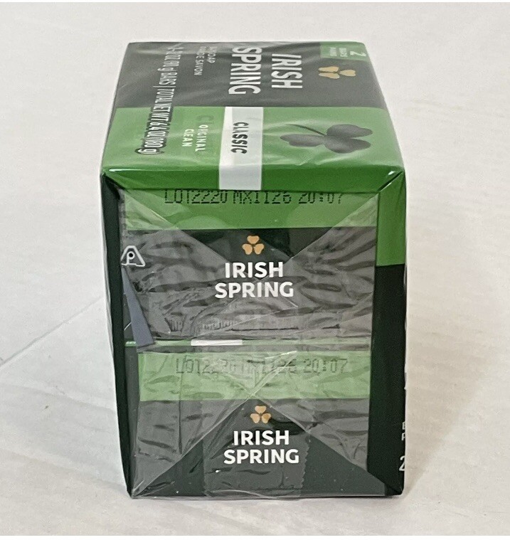 Irish Spring Original Scent Classic Bar Soap Pack of 2 – 3.2 oz Bars