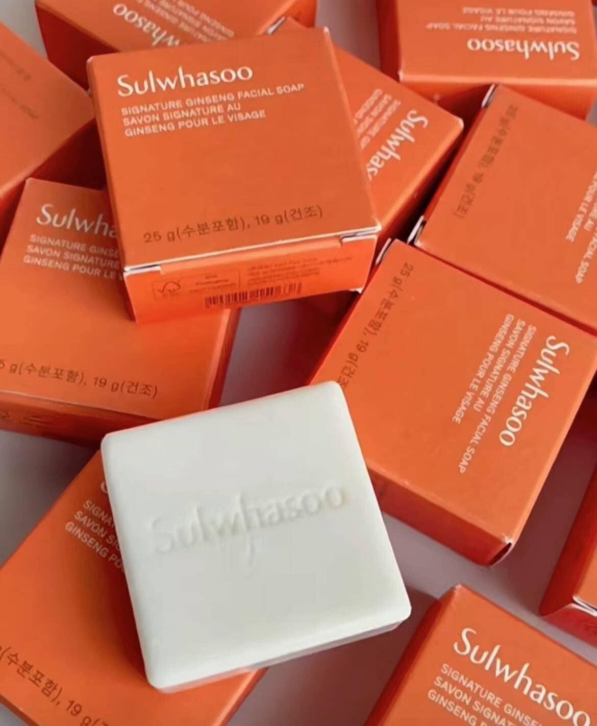 Sulwhasoo Signature Ginseng Facial Soap 25g x 3ea Soothing Creamy K-Beauty