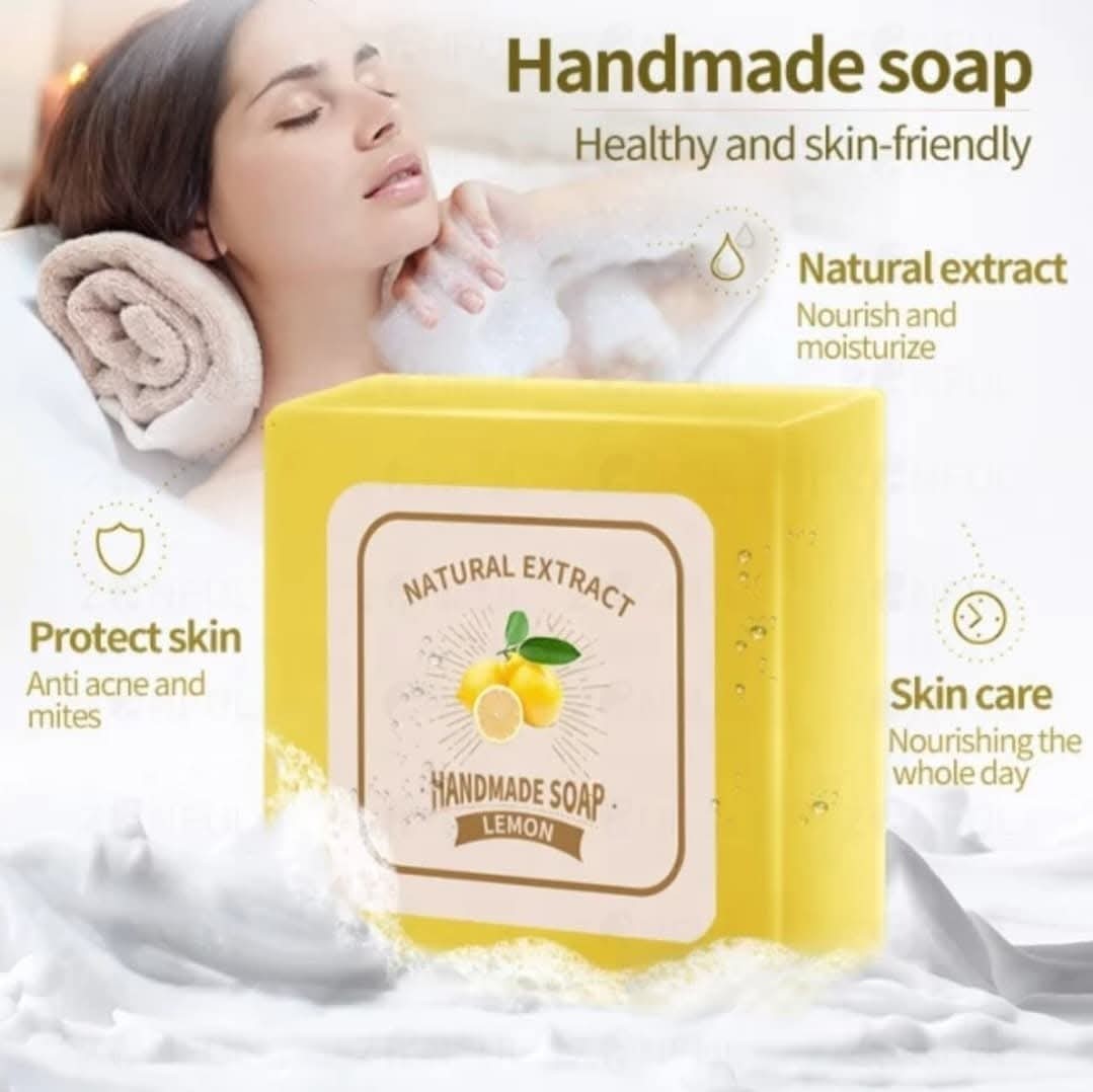 7pcs Natural Extract Handmade Soap 100g Aloe Lavender Papaya Charcoal Lemon