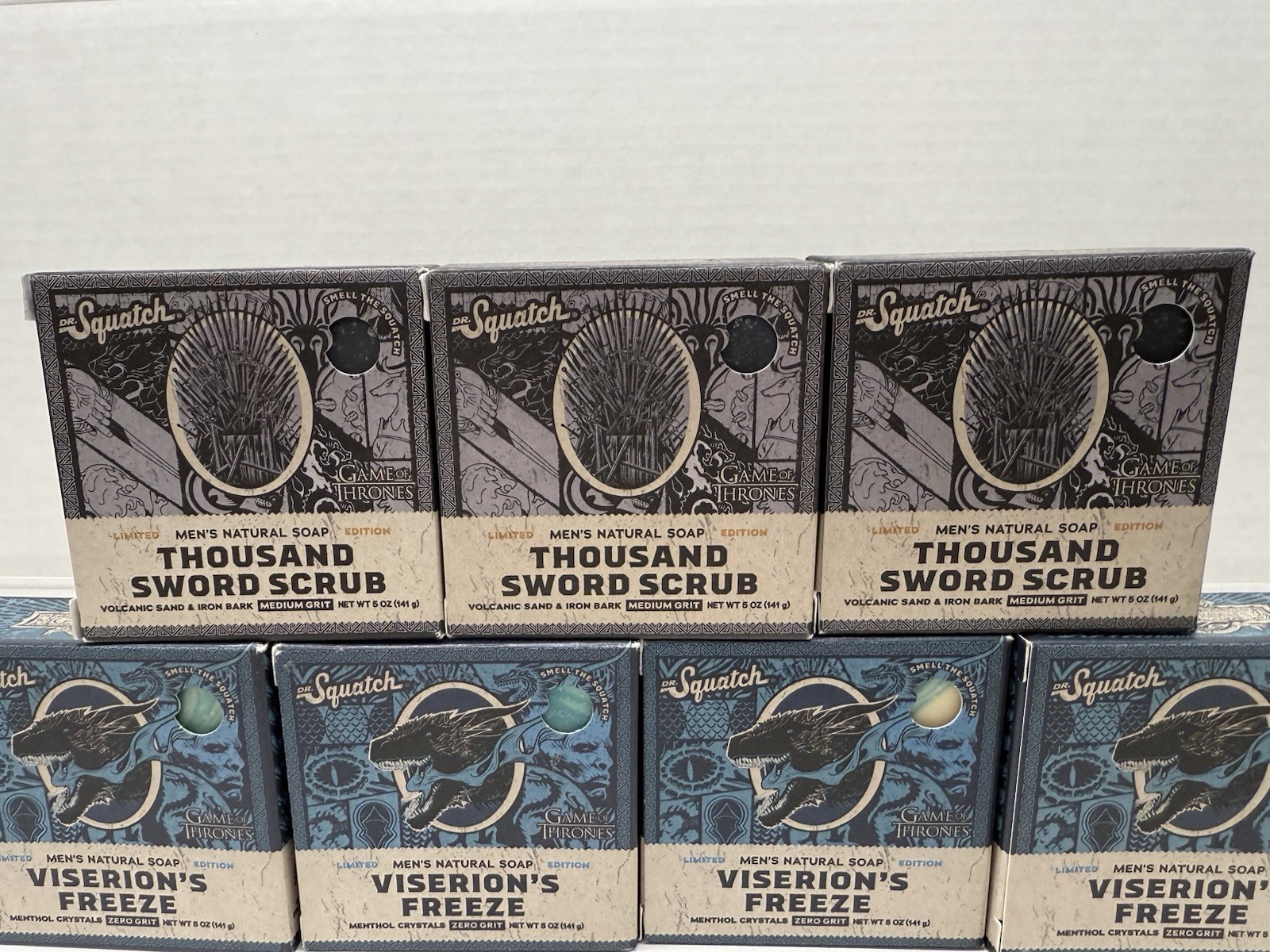 7 pcs. Dr Squatch Soap Thousand Sword Scrub – Game of Thrones – Limited Edition