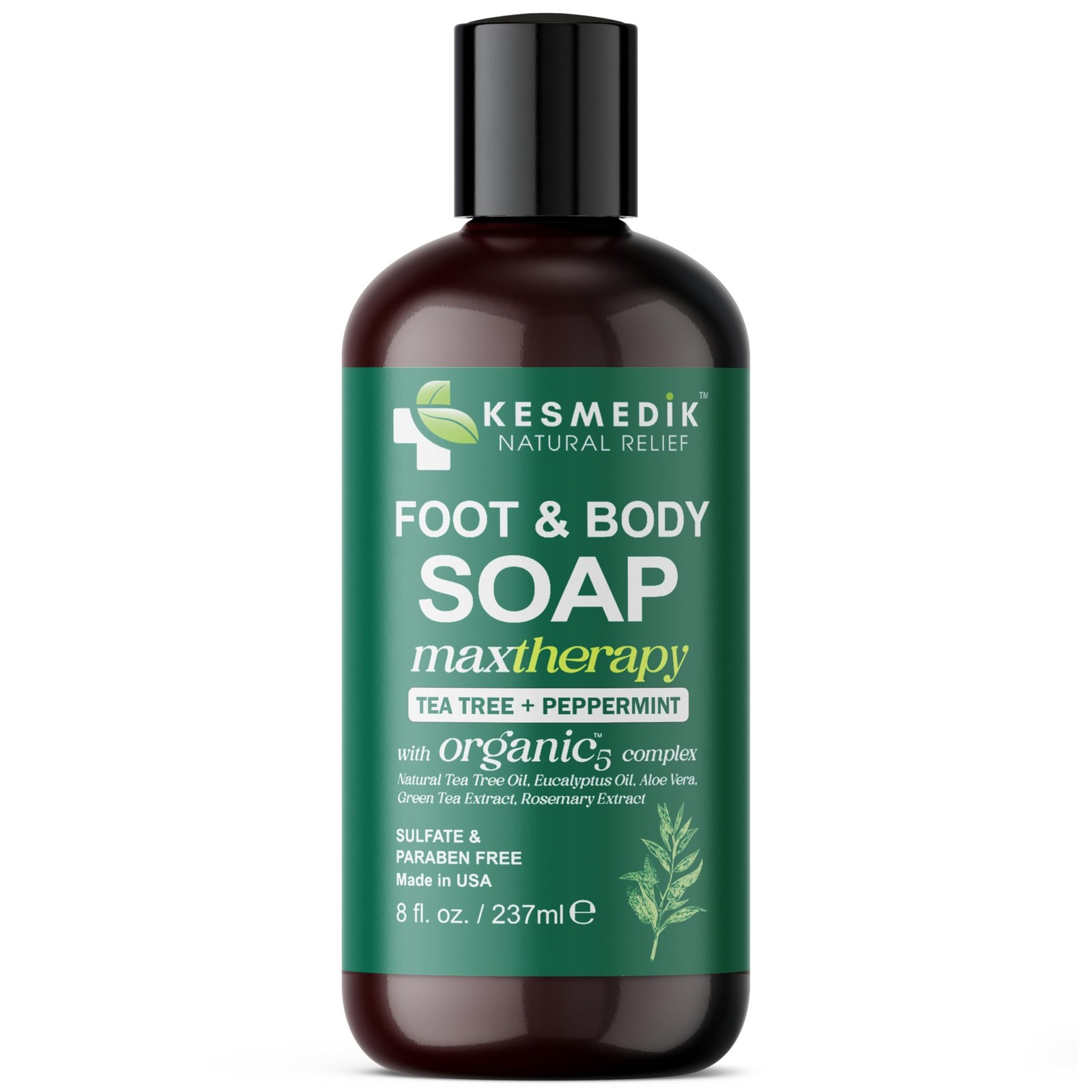 Tea Tree Oil Soap | Antifungal Foot & Body Wash for Deep Cleansing & Body Odo…