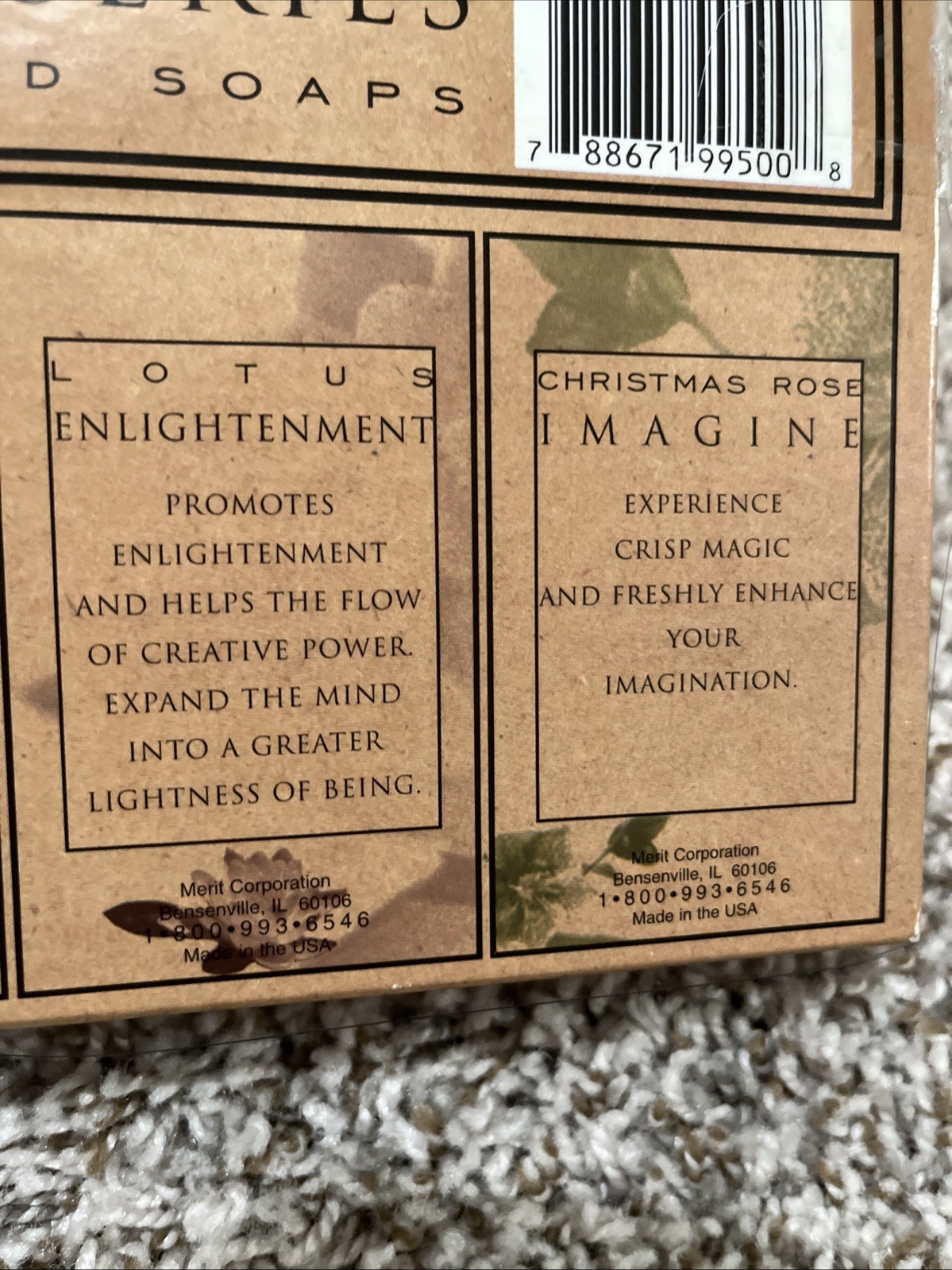 Aromatherapy Remedy Series 12 French Milled Soaps Calm Soothe New Made In USA