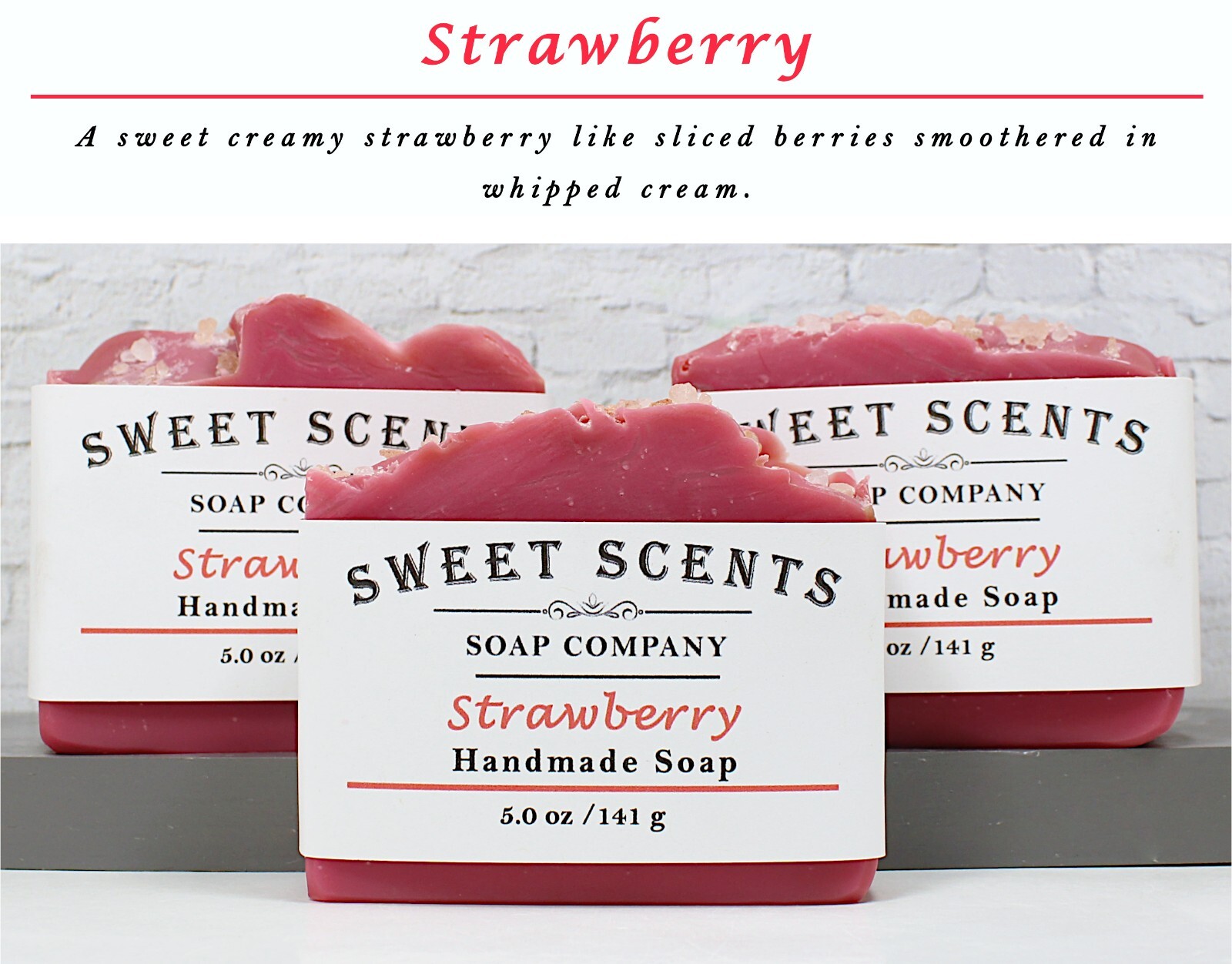 Strawberry Soap – Cold Process, Scented Soap