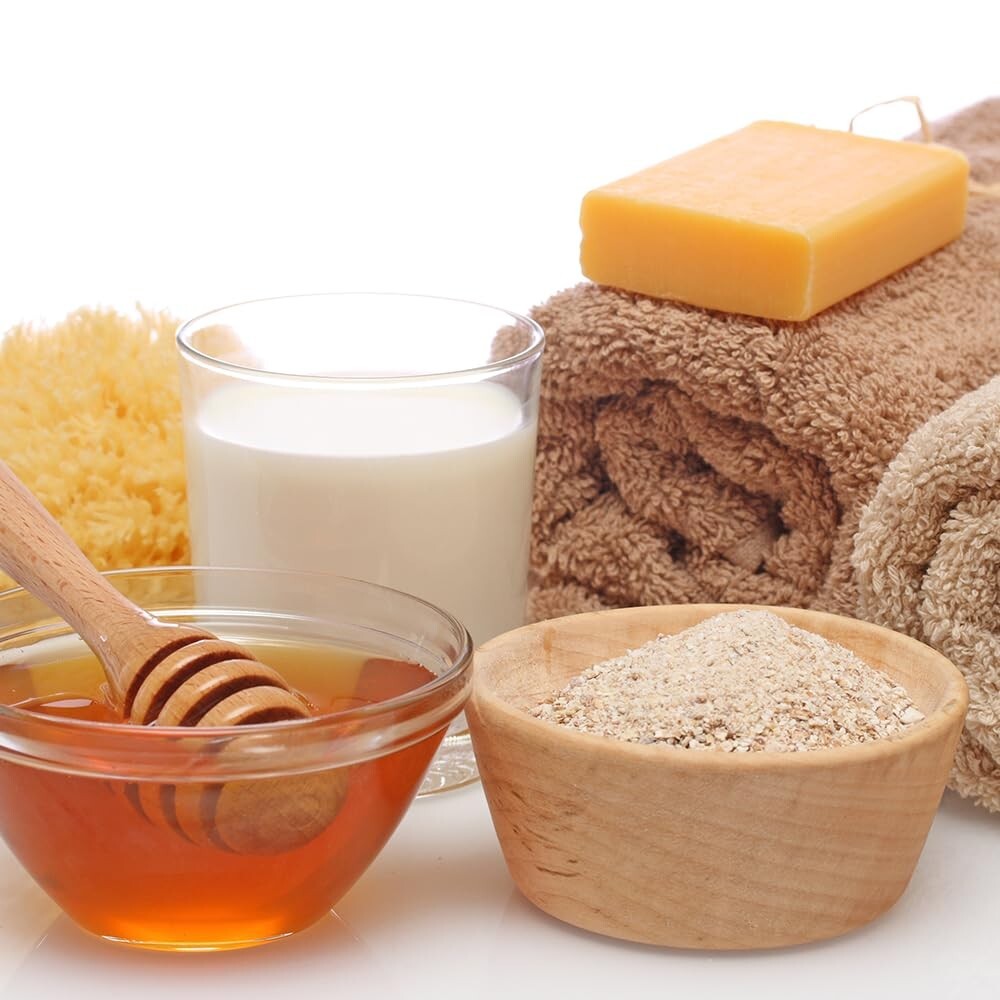 Handmade Oatmeal Milk and Honey Bar Soap (3 Count) – Soothing Face and body