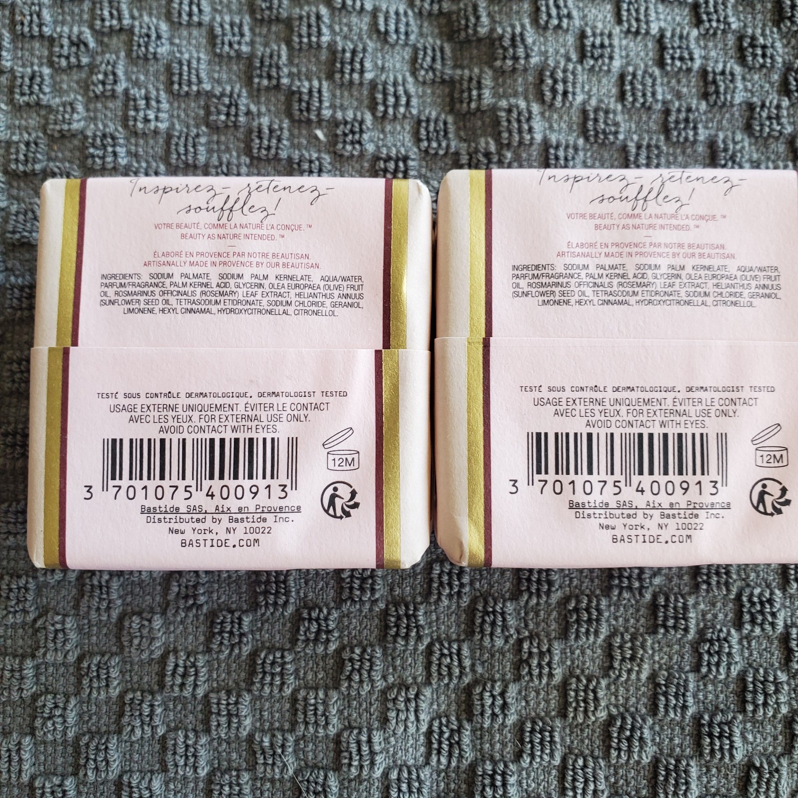 Bastide Rose Olivier Savon de Provence Soap 50g 1.7oz Made in France New X2!