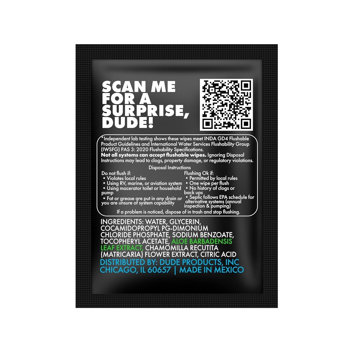 Travel-Friendly Flushable Wipes – 30 Extra-Large, Unscented, Hypoallergenic