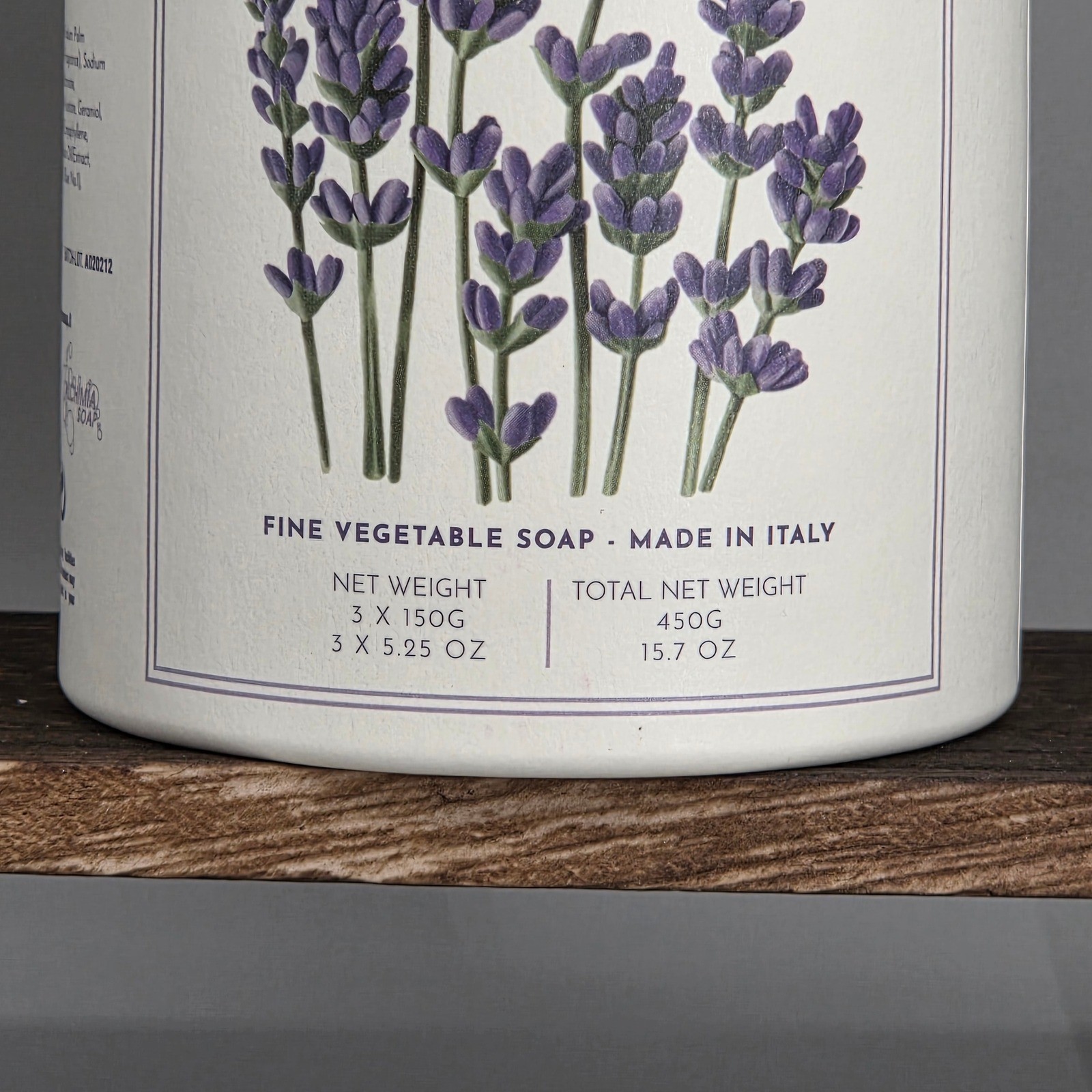 Alchimia Soap Lavender Fine Vegetable Soap Unisex 15.7oz Italy Floral Spa Luxe