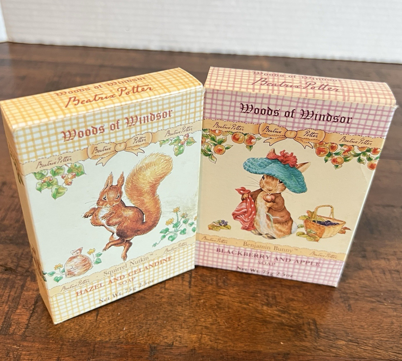 Woods of Windsor Beatrix Potter Novelty Soaps Squirrel Nutkin, Benjamin Bunny