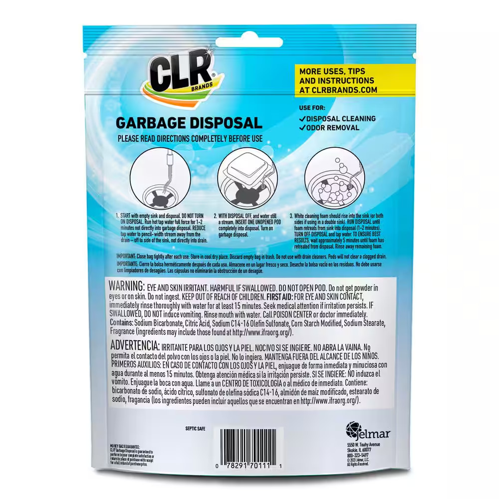 5.3 Oz. Fresh & Clean Garbage Disposal Pods All Purpose Cleaner (5 Count)
