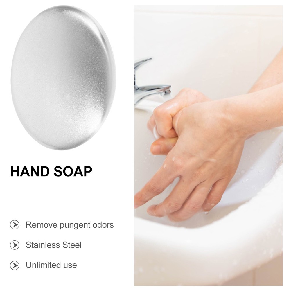 Triangle Metal Bar Soap Stainless Steel Odor Remover for Hand Cleaning