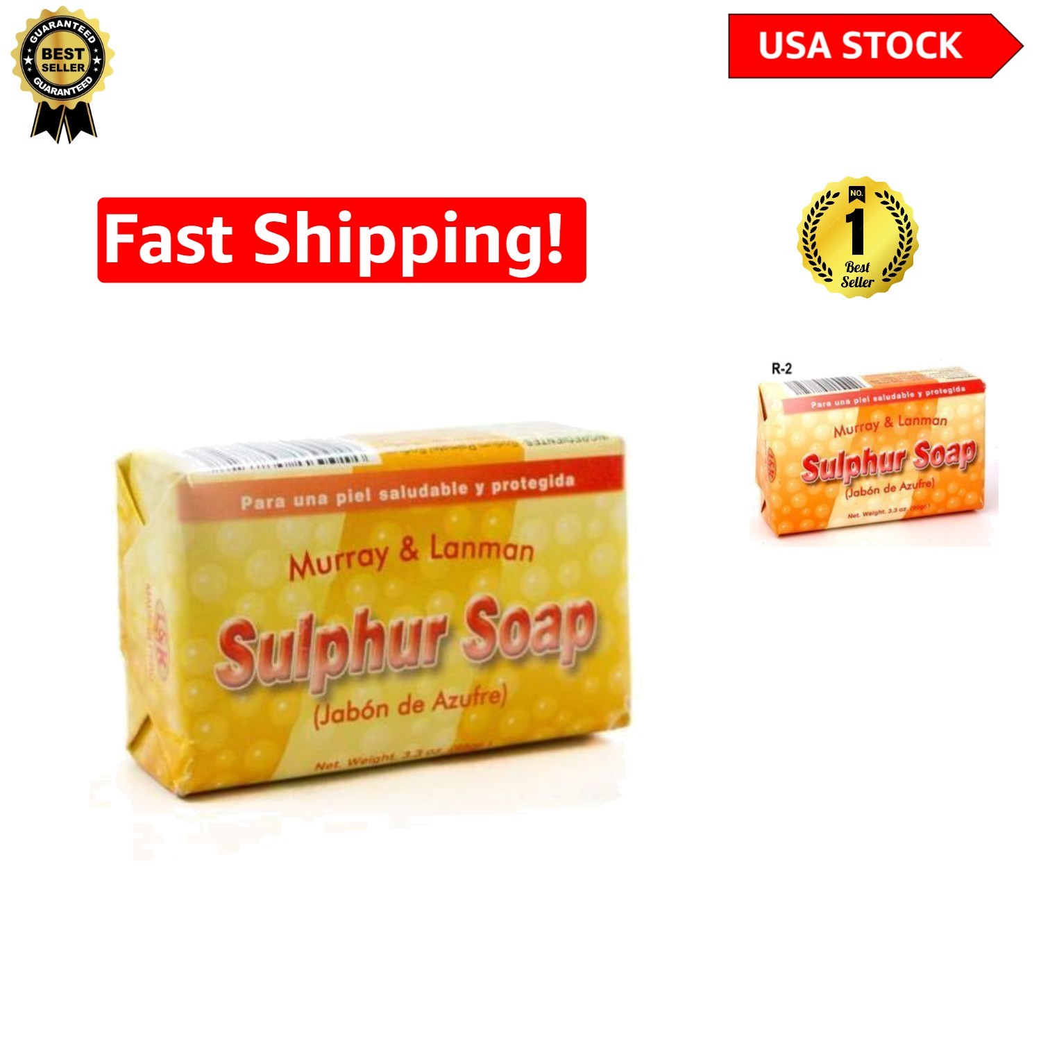 Daily Use Sulphur Soap 3.3 Oz – Balances Oil and Soothes Skin Irritations