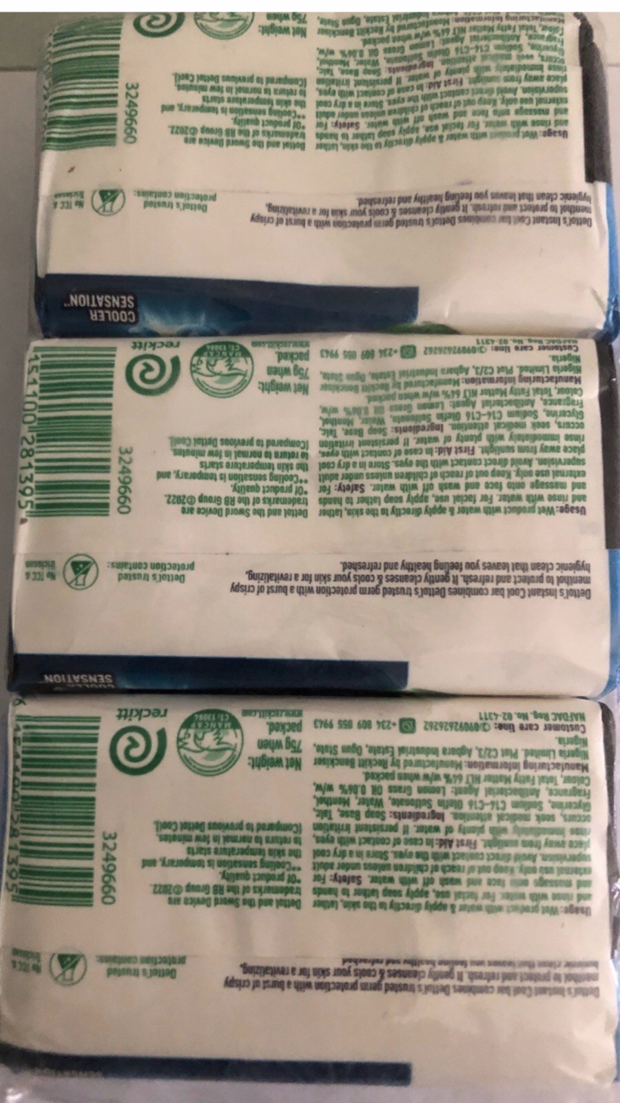 Dettol soap (Pack of 6).