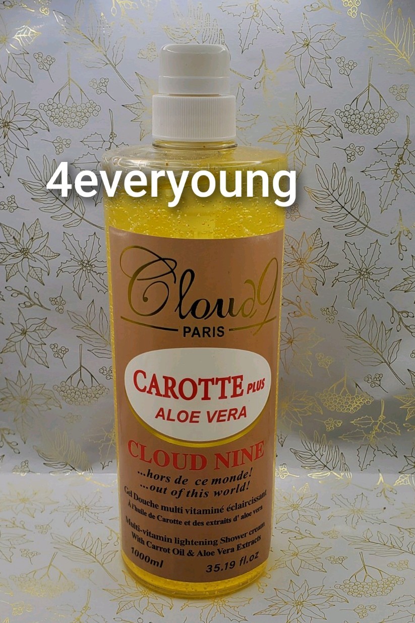 Cloud-9 Paris multi vitamin shower gel. Carotte & aloe vera lightening 1000mlx1