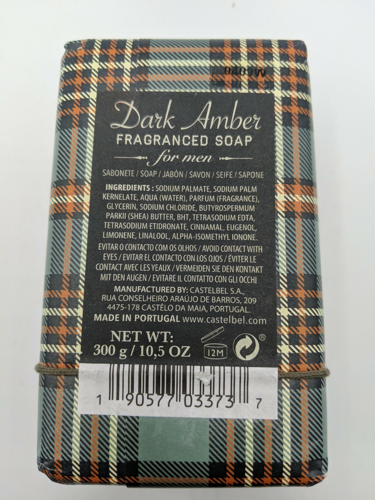 Men’s Fragrant Scented Dark Amber Castelbel Triple Milled 10.5