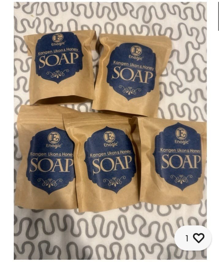 Enagic Kangen Ukon & Honey Soap Bar Body Wash 3oz (80g 4pack
