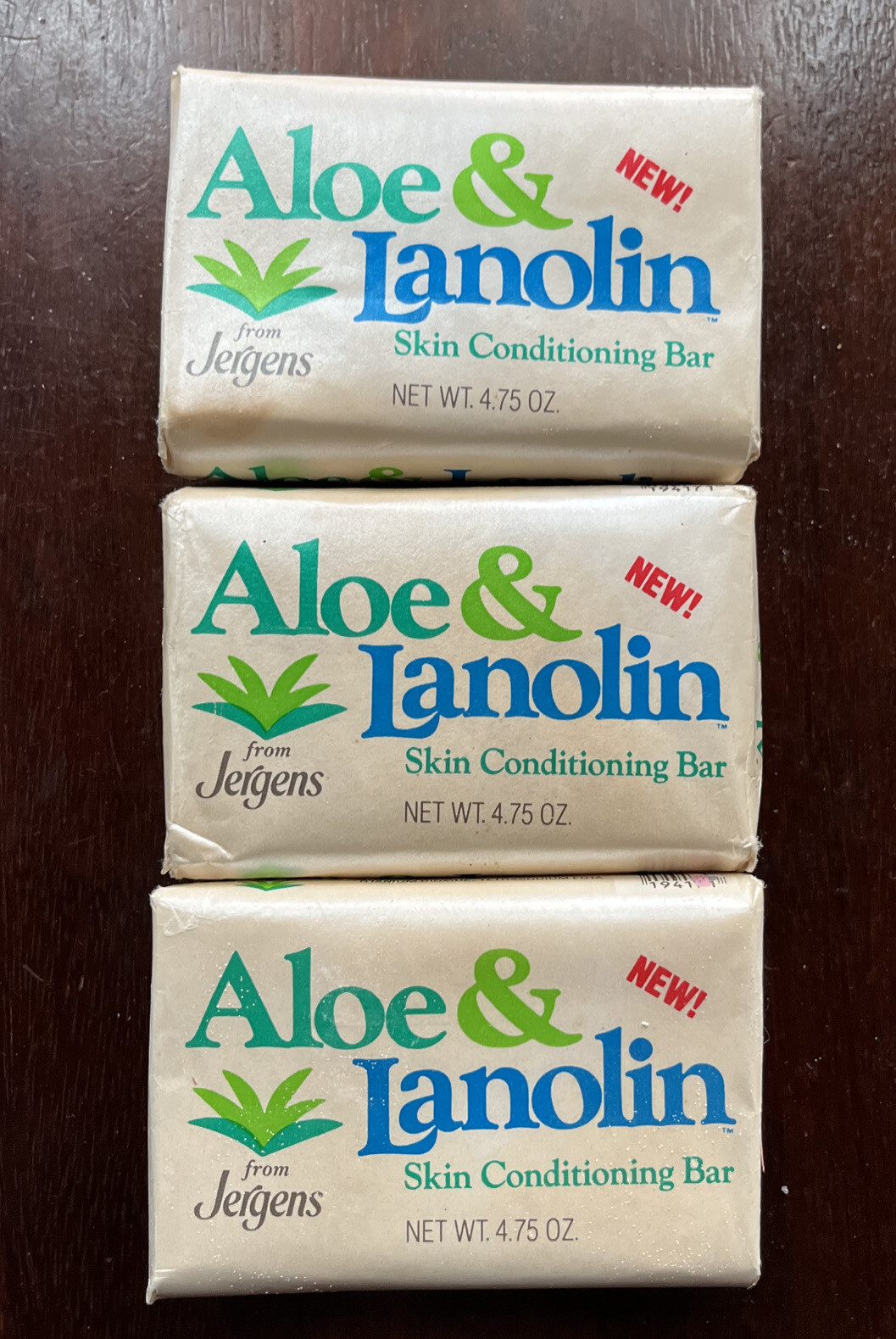 VTG NOS NEW 1984 Jergens Aloe & Lanolin Soap Bar ~ 3.5oz RARE!!!